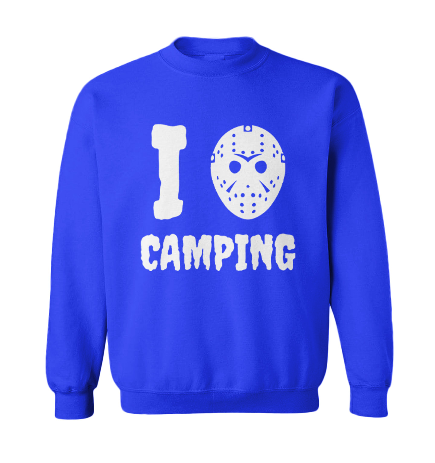 I Love Camping - Voorhees Horror Movie Halloween Mask Toddler Crewneck Sweater - Picture 8 of 8