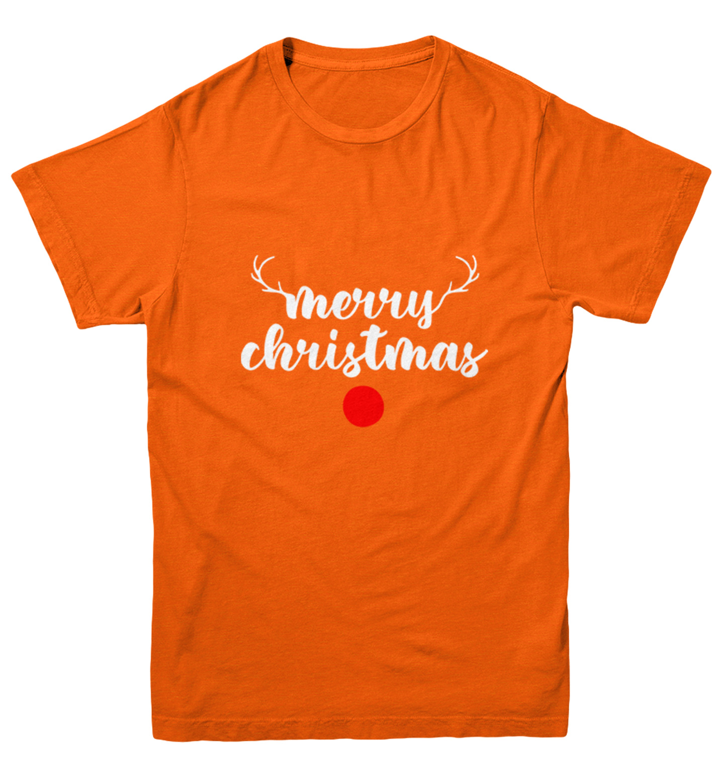 Merry Christmas Rudolph Nose - Xmas Reindeer Holiday Youth T-Shirt - Picture 8 of 20