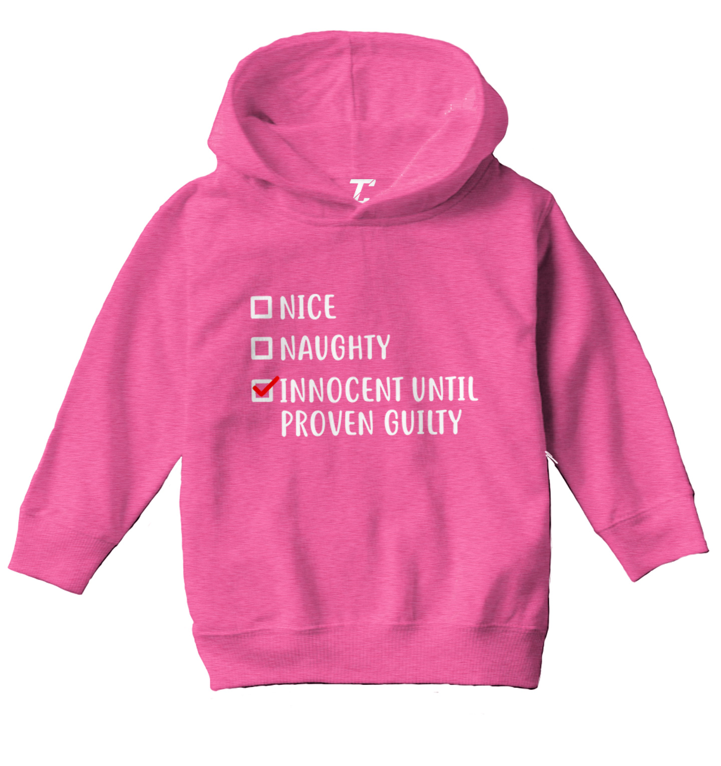 Innocent Until Proven Guilty - Nice Naughty Christmas Toddler/Youth Hoodie - Picture 4 of 12