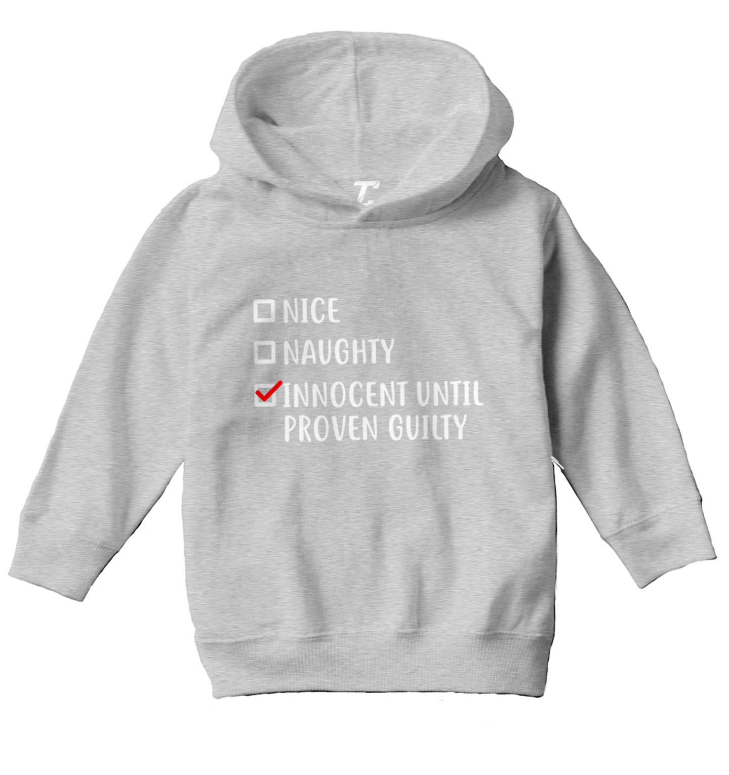 Innocent Until Proven Guilty - Nice Naughty Christmas Toddler/Youth Hoodie - Picture 6 of 12