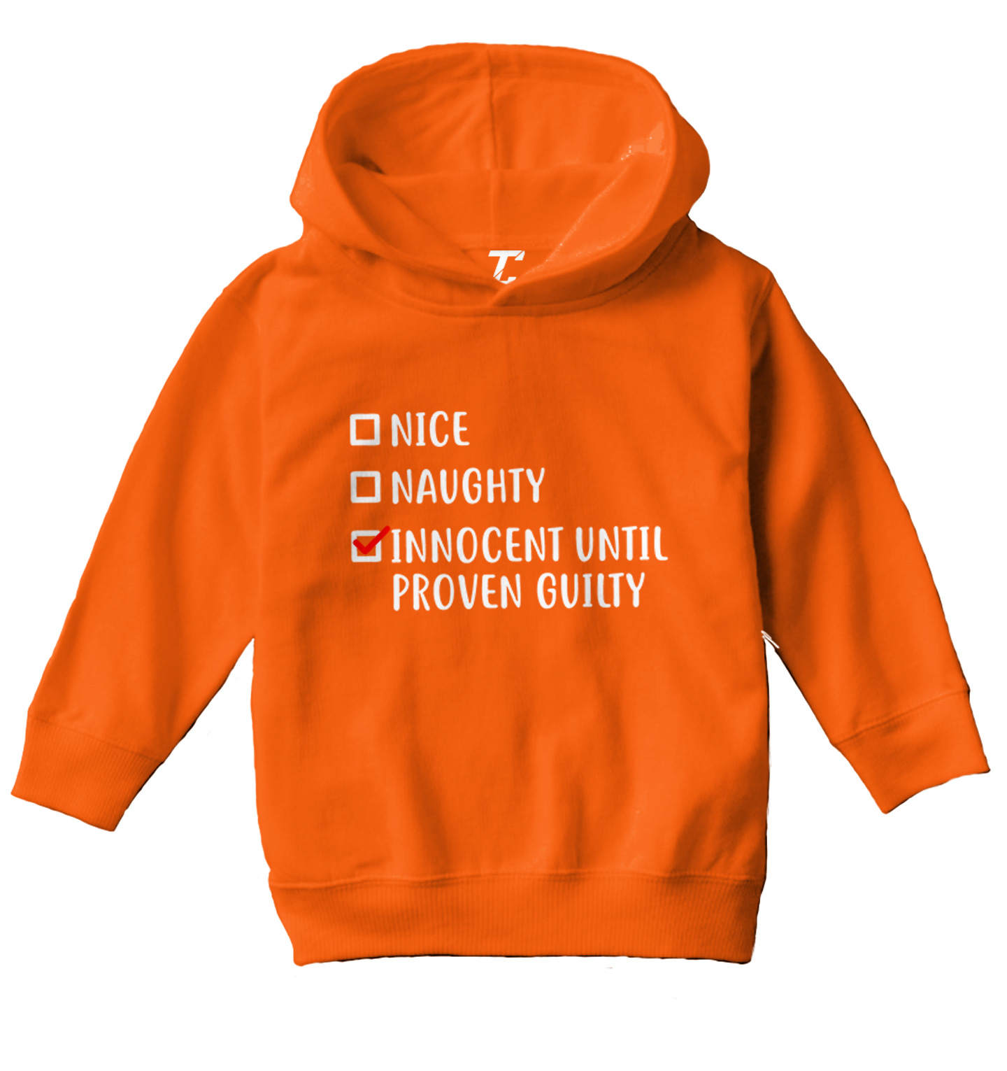 Innocent Until Proven Guilty - Nice Naughty Christmas Toddler/Youth Hoodie - Picture 8 of 12