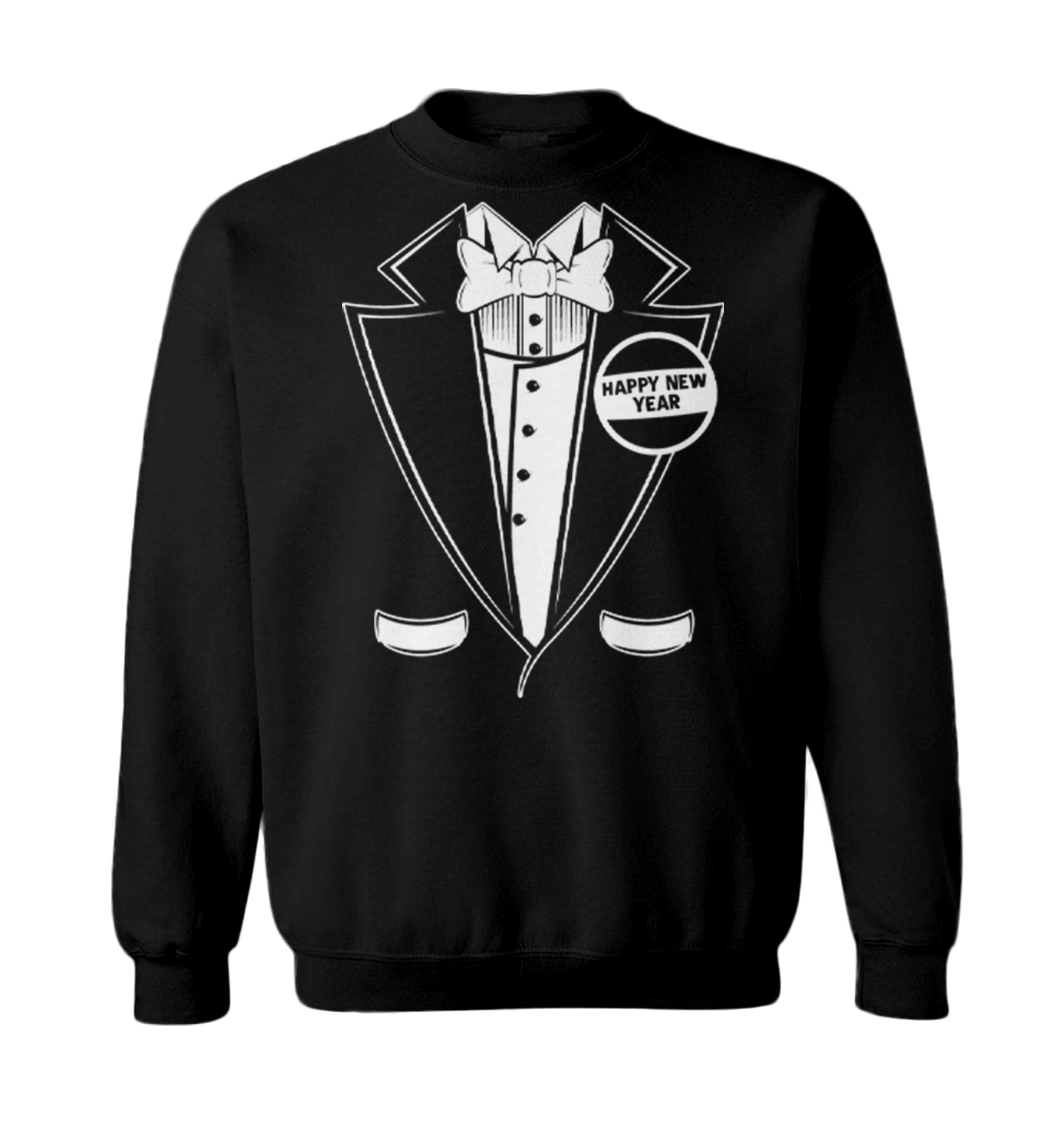 Happy New Year Tuxedo - Party Celebration Classy Fancy Toddler Crewneck Sweater - Picture 2 of 8