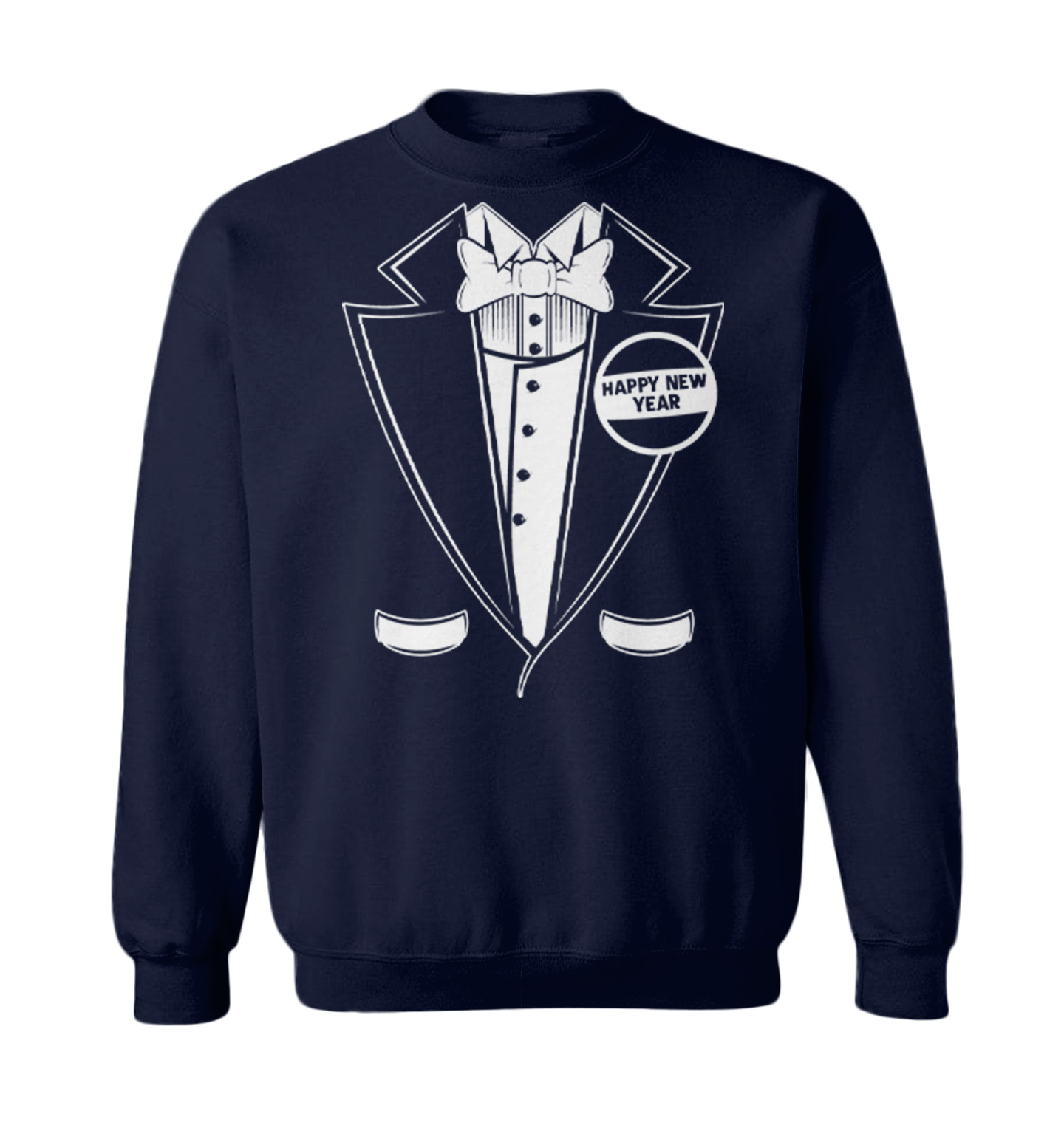 Happy New Year Tuxedo - Party Celebration Classy Fancy Toddler Crewneck Sweater - Picture 5 of 8