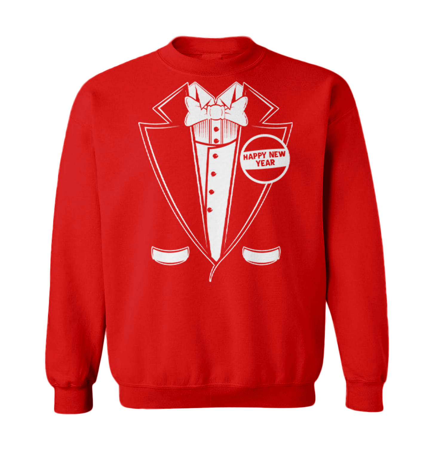 Happy New Year Tuxedo - Party Celebration Classy Fancy Toddler Crewneck Sweater - Picture 7 of 8