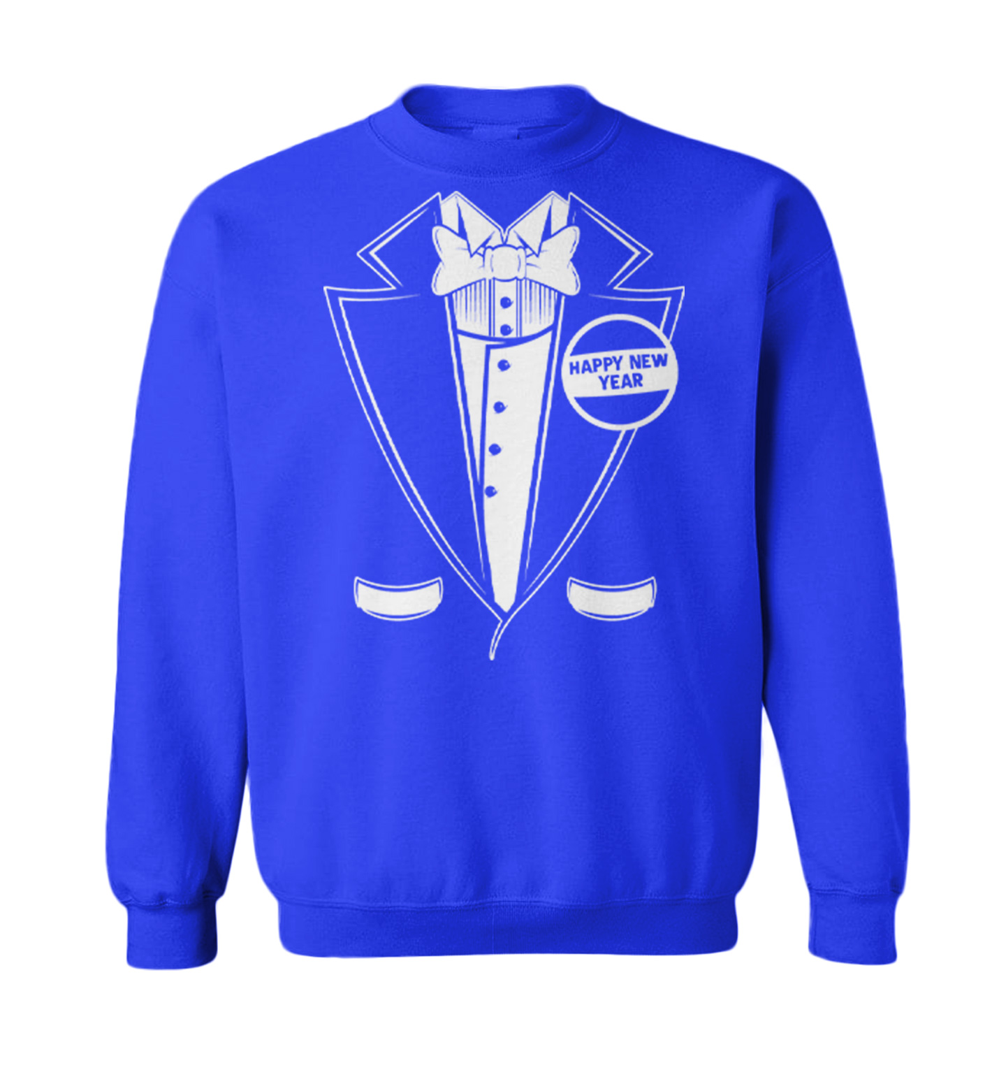 Happy New Year Tuxedo - Party Celebration Classy Fancy Toddler Crewneck Sweater - Picture 8 of 8