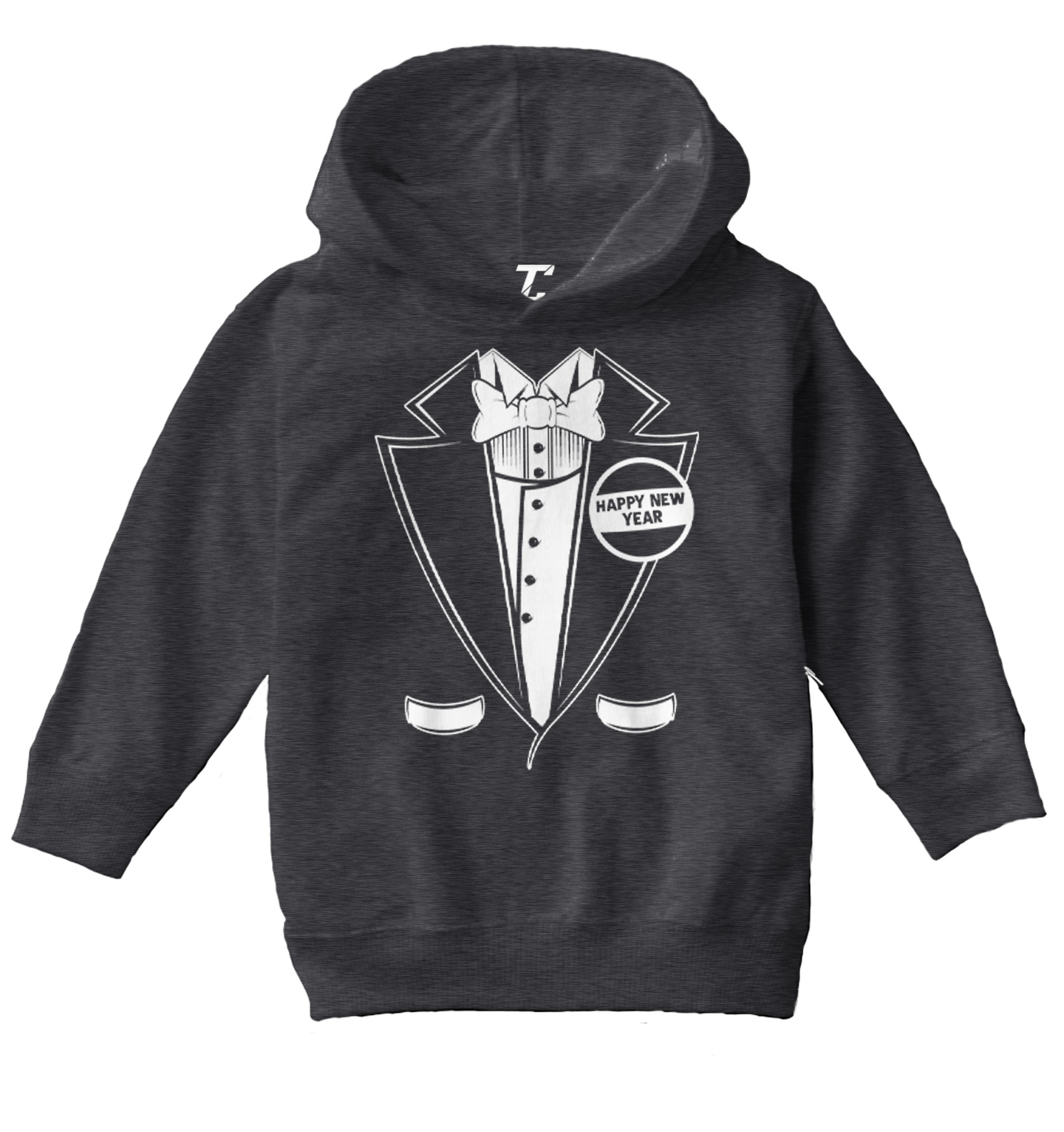 Happy New Year Tuxedo - Party Celebration Classy Fancy Toddler/Youth Hoodie - Picture 3 of 12