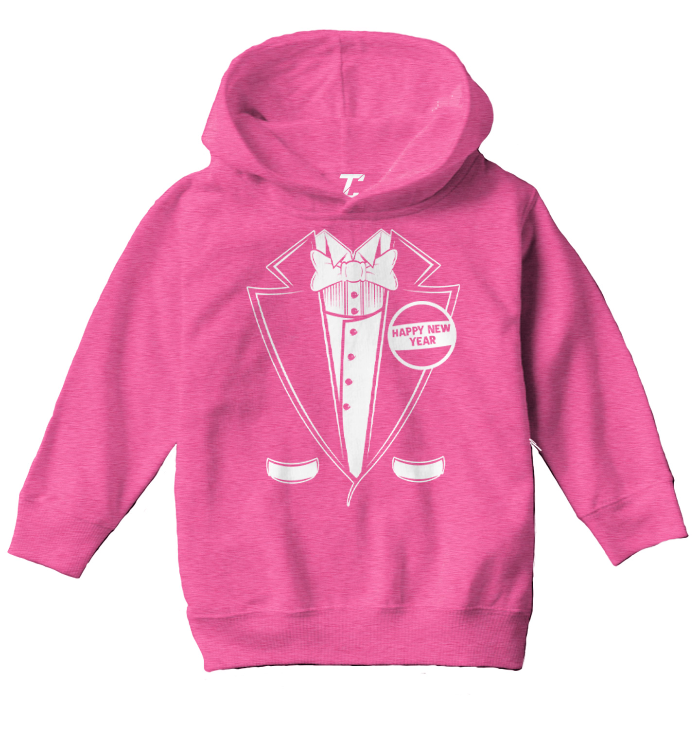 Happy New Year Tuxedo - Party Celebration Classy Fancy Toddler/Youth Hoodie - Picture 4 of 12