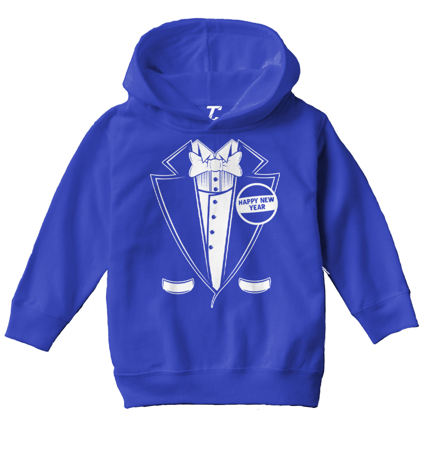 Happy New Year Tuxedo - Party Celebration Classy Fancy Toddler/Youth Hoodie - Picture 11 of 12