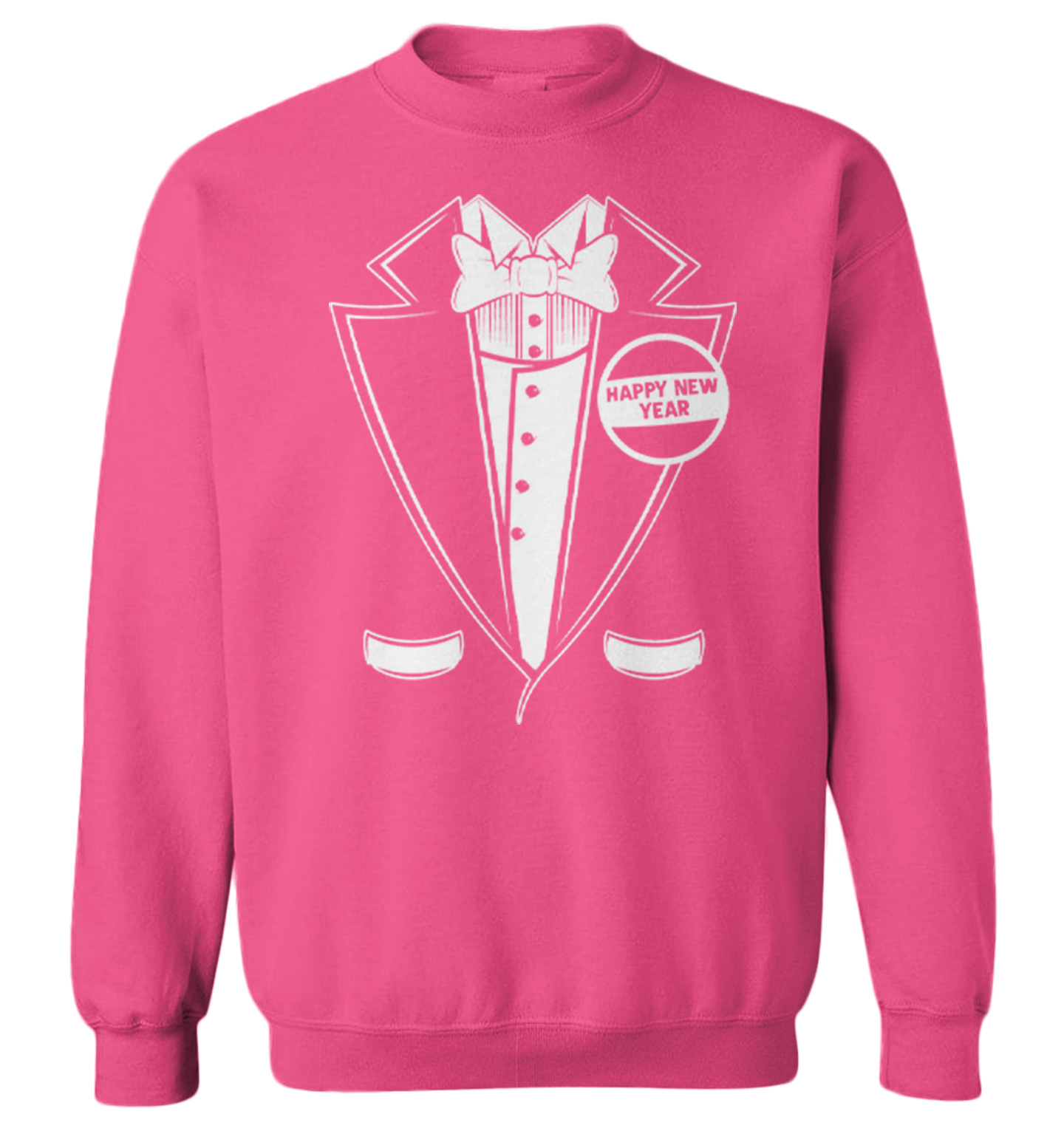 Happy New Year Tuxedo - Party Celebration Classy Fancy Toddler Crewneck Sweater - Picture 6 of 8