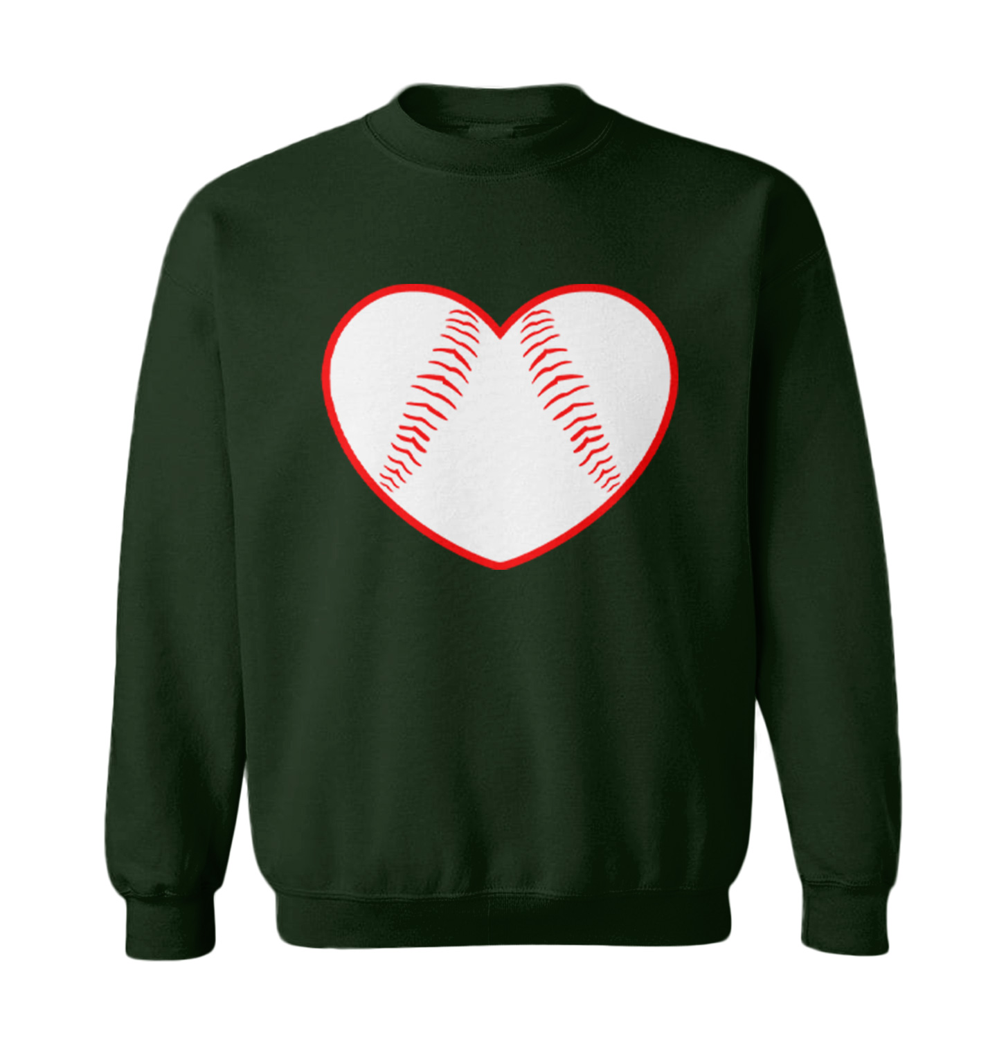 Baseball Heart - Love Sports Fan Seams Valentine's Day Toddler Crewneck Sweater - Picture 3 of 8