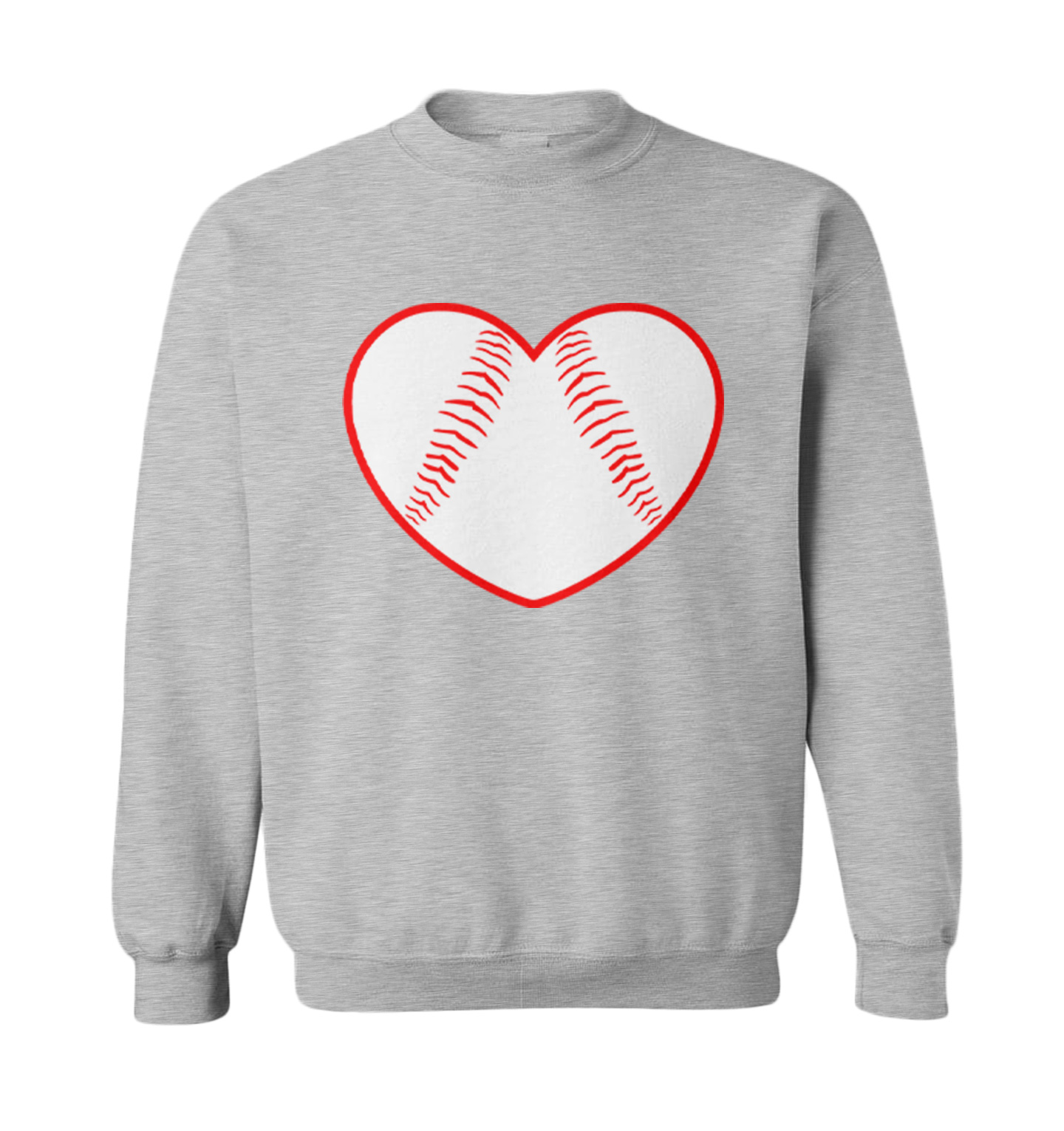 Baseball Heart - Love Sports Fan Seams Valentine's Day Toddler Crewneck Sweater - Picture 4 of 8