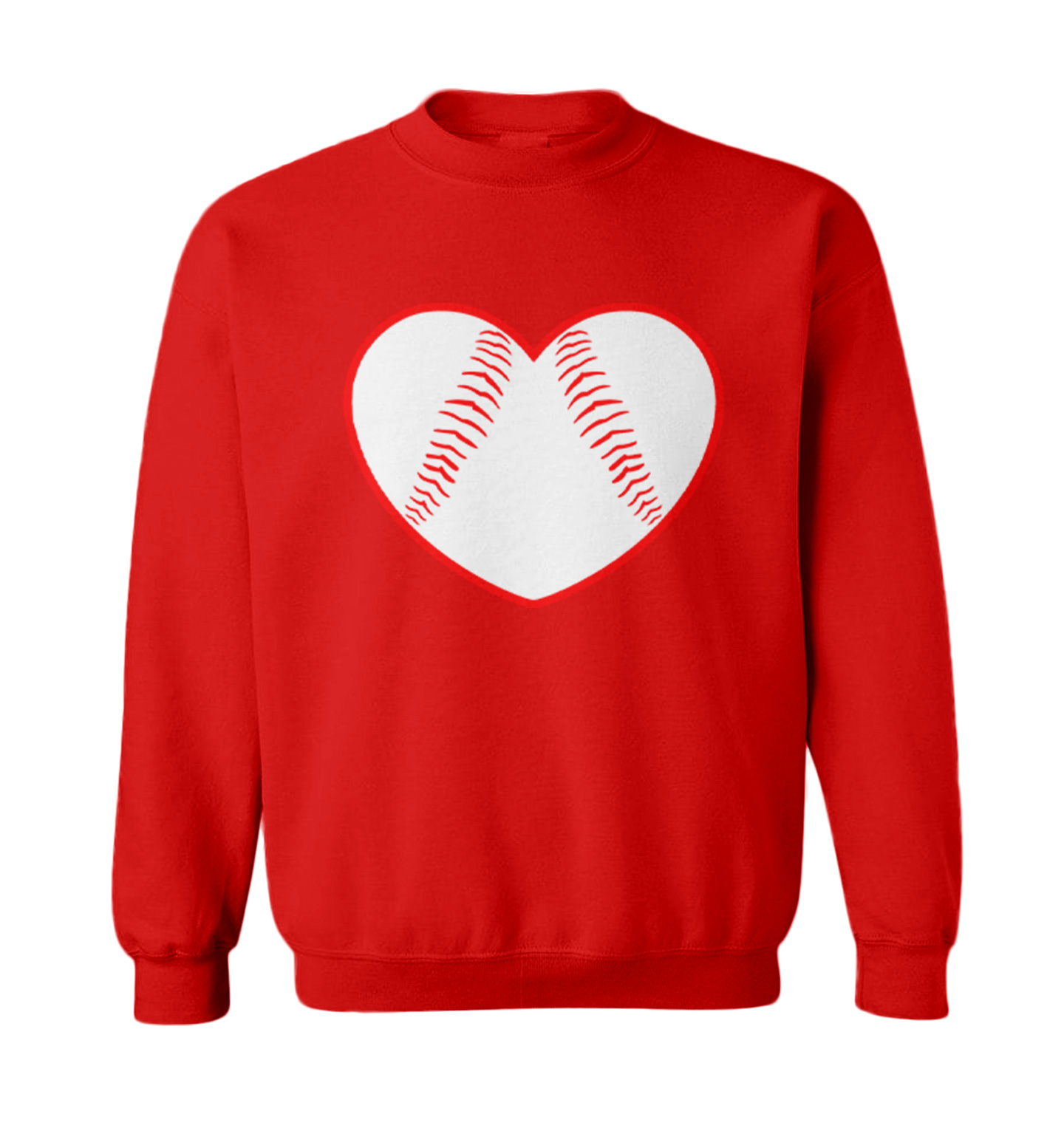 Baseball Heart - Love Sports Fan Seams Valentine's Day Toddler Crewneck Sweater - Picture 7 of 8
