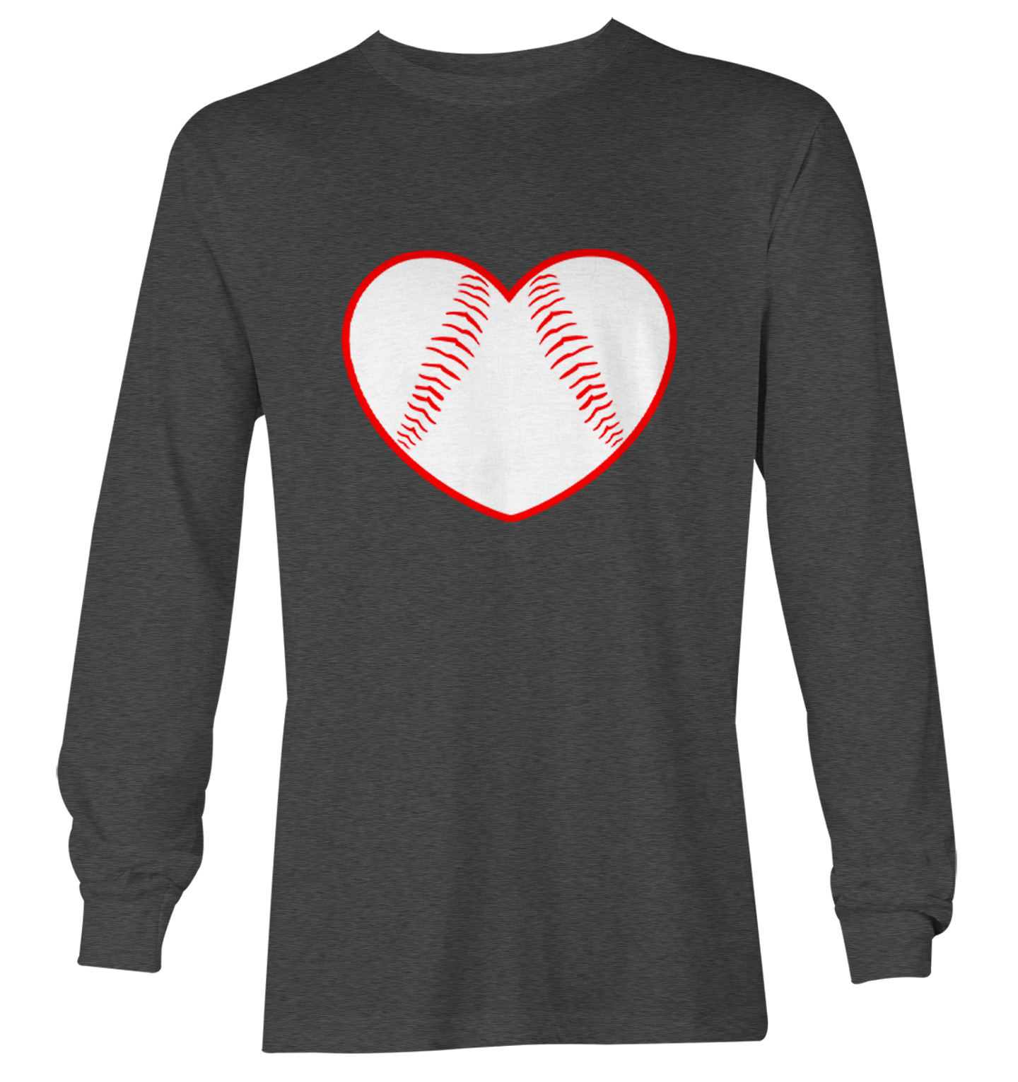 Baseball Heart - Love Sports Fan Seams Valentine's Day Youth T-Shirt - Picture 14 of 20