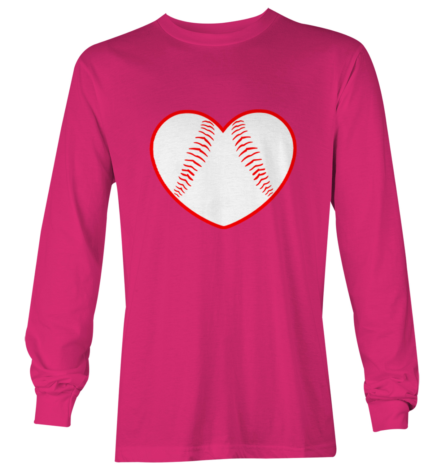 Baseball Heart - Love Sports Fan Seams Valentine's Day Youth T-Shirt - Picture 18 of 20