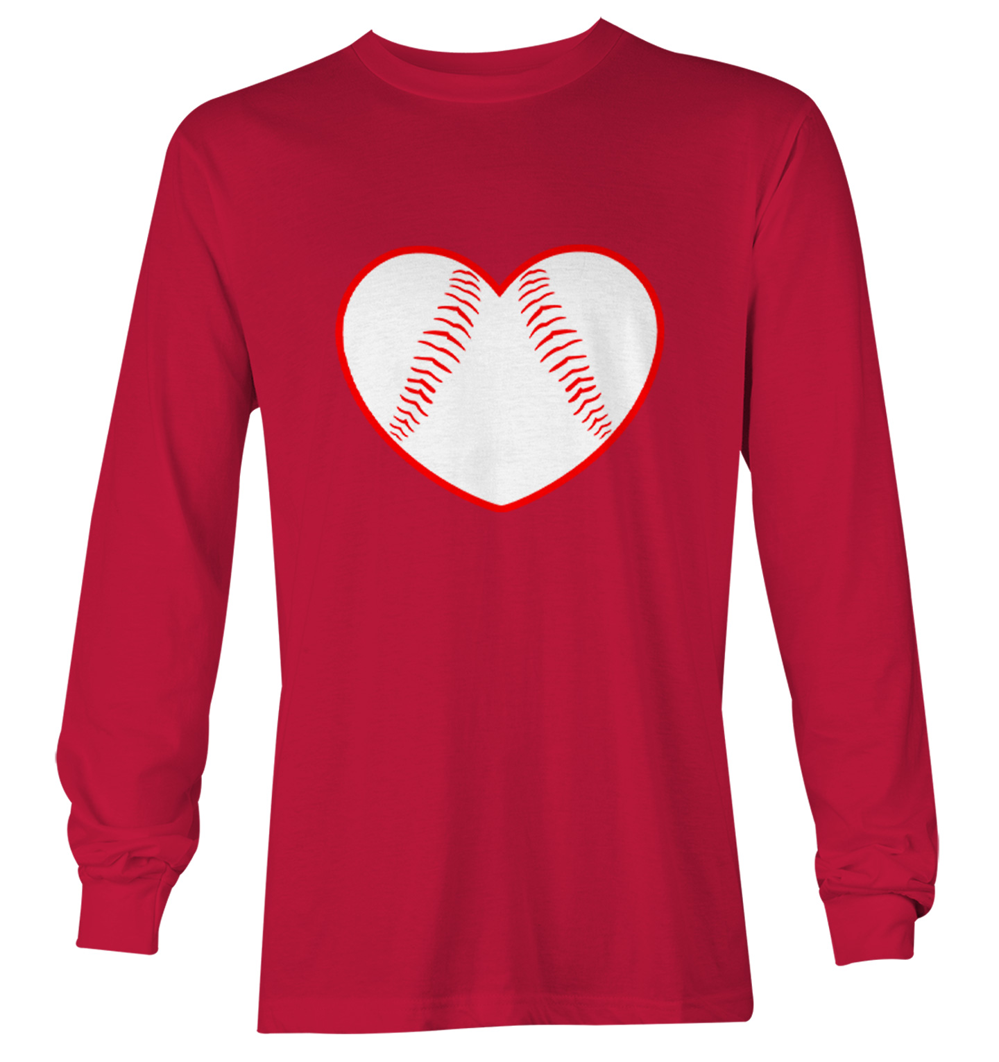 Baseball Heart - Love Sports Fan Seams Valentine's Day Youth T-Shirt - Picture 19 of 20
