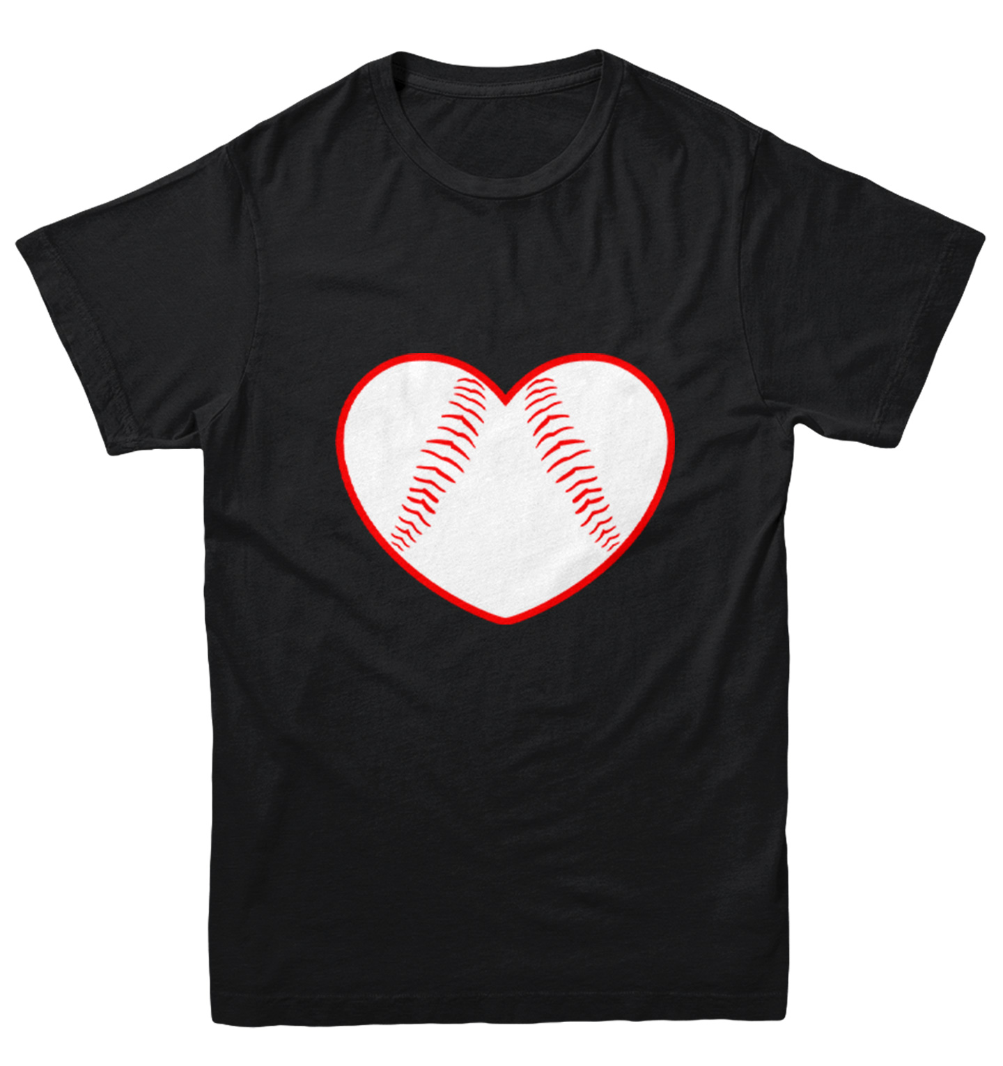 Baseball Heart - Love Sports Fan Seams Valentine's Day Youth T-Shirt - Picture 2 of 20