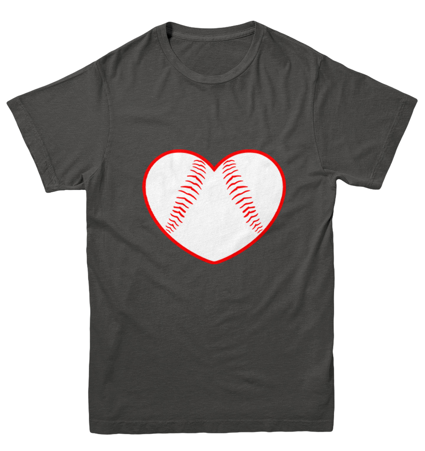 Baseball Heart - Love Sports Fan Seams Valentine's Day Youth T-Shirt - Picture 3 of 20