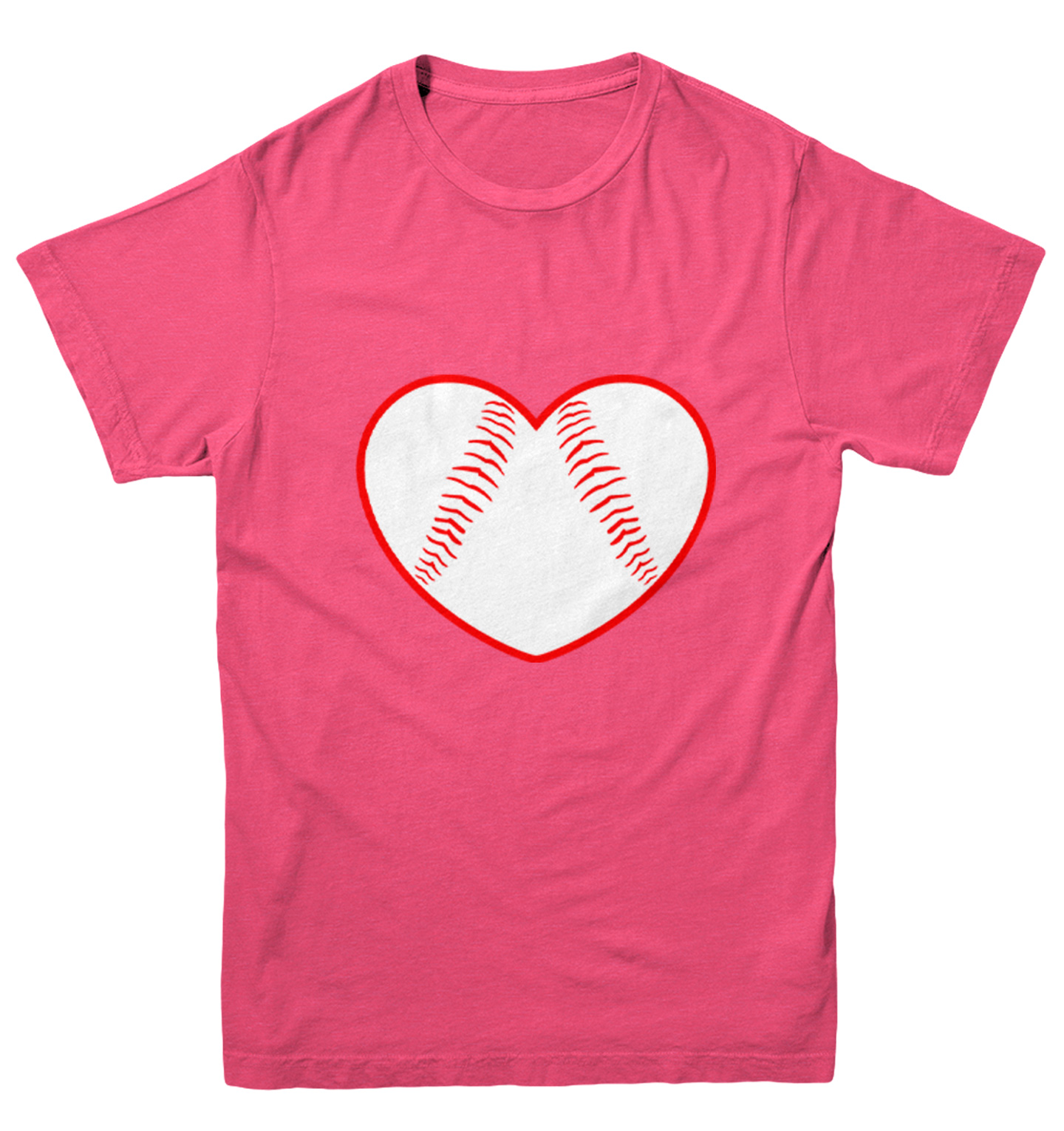 Baseball Heart - Love Sports Fan Seams Valentine's Day Youth T-Shirt - Picture 9 of 20