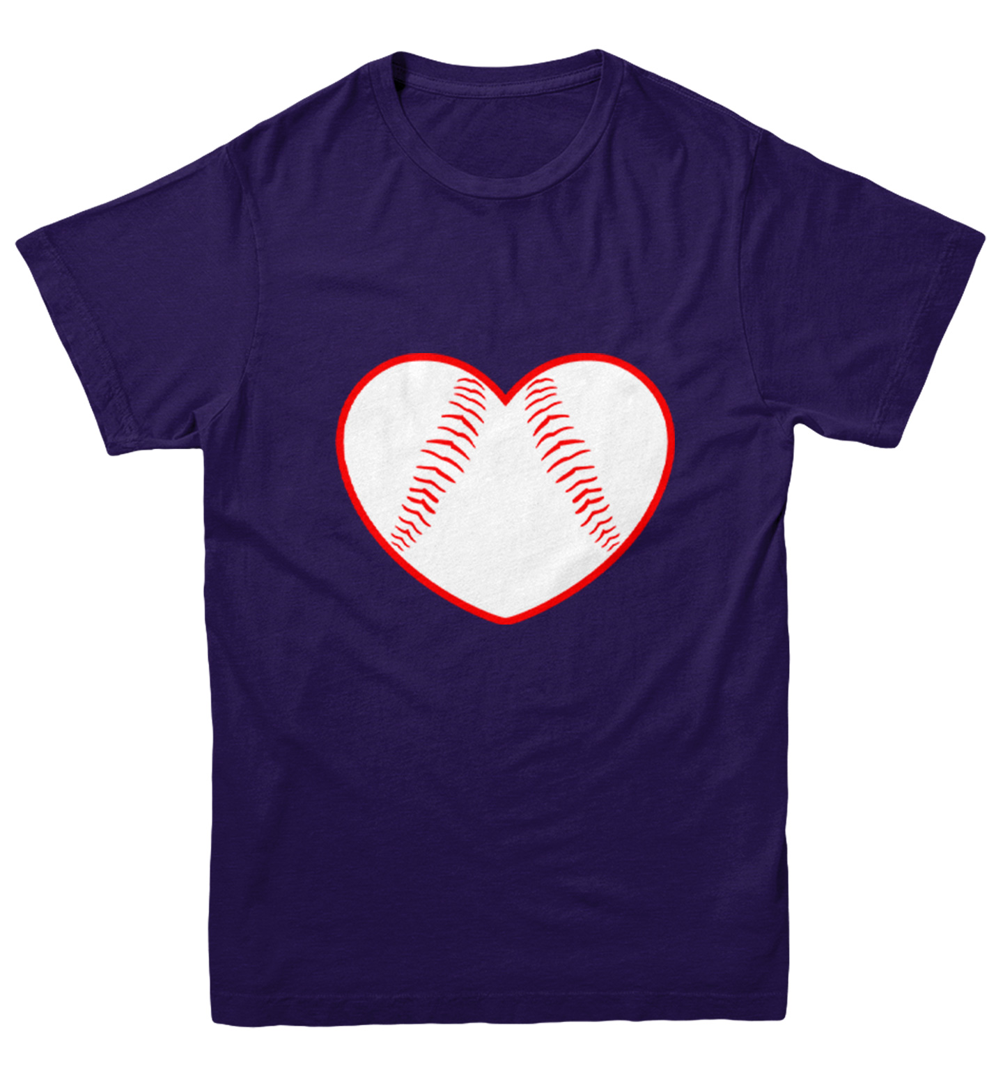 Baseball Heart - Love Sports Fan Seams Valentine's Day Youth T-Shirt - Picture 10 of 20