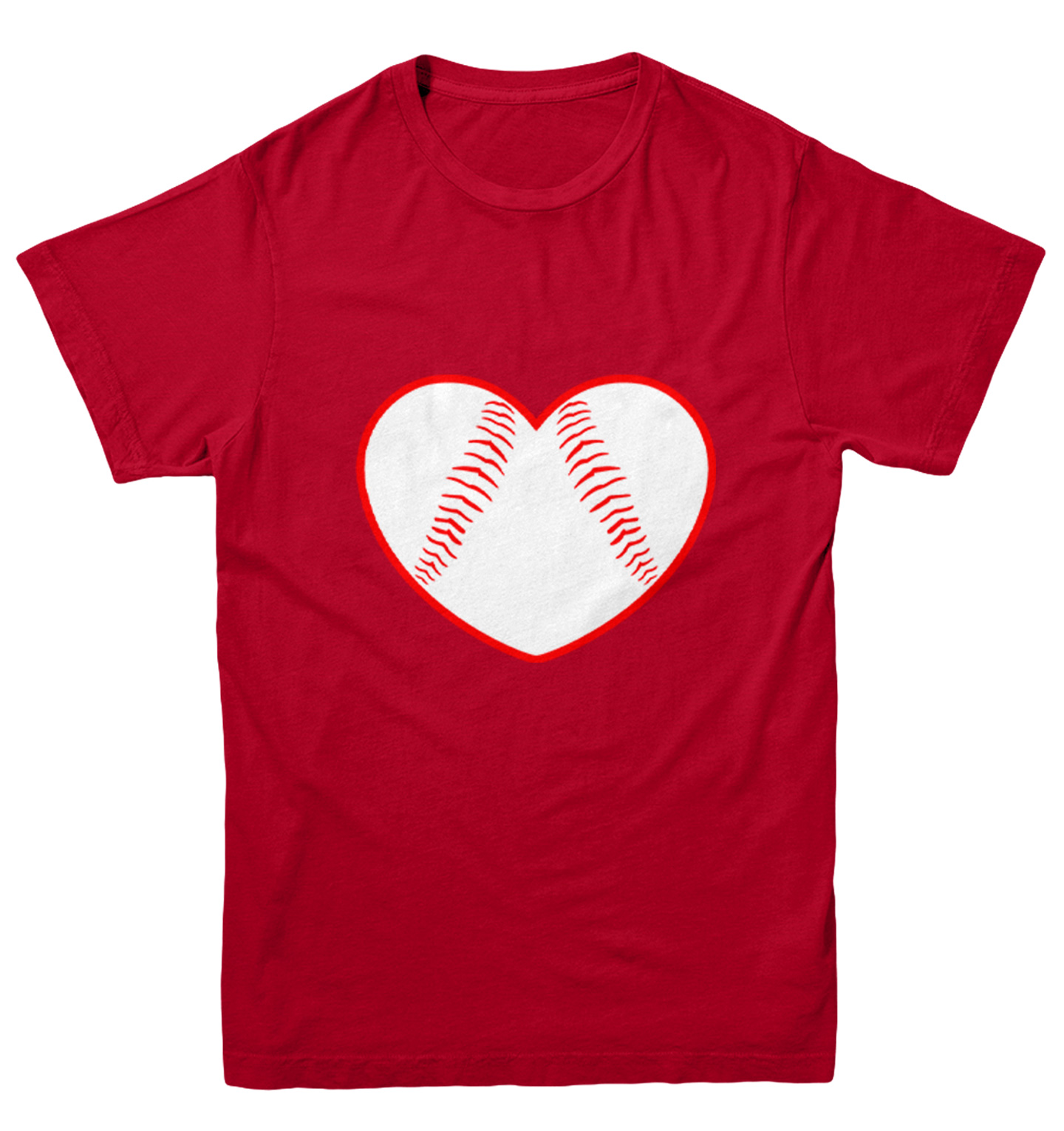 Baseball Heart - Love Sports Fan Seams Valentine's Day Youth T-Shirt - Picture 11 of 20