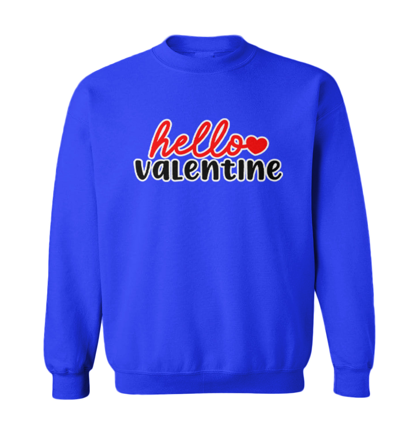 Hello Valentine - Valentine's Day Heart Love Adorable Toddler Crewneck Sweater - Picture 8 of 8