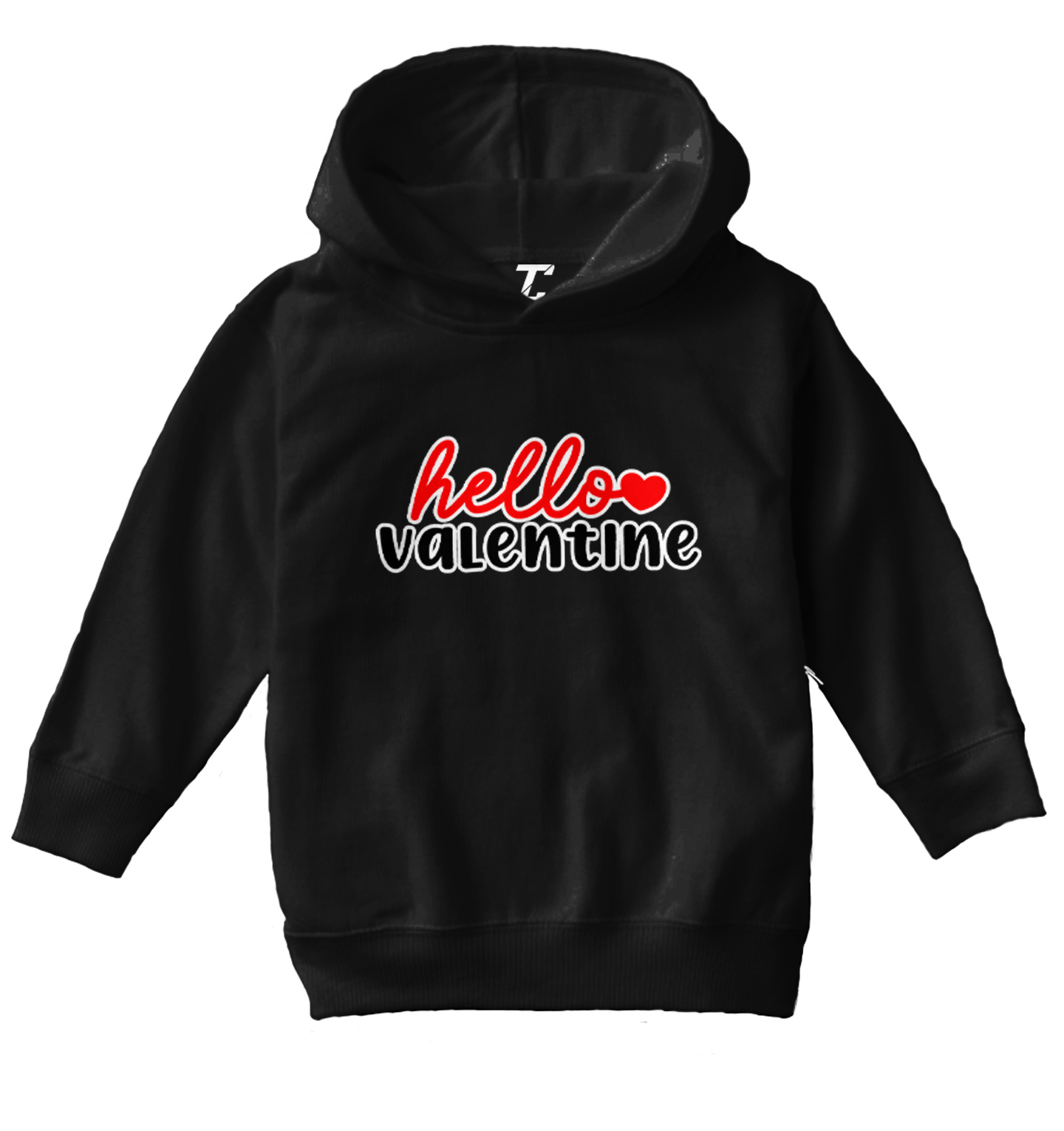 Hello Valentine - Valentine's Day Heart Love Adorable Toddler/Youth Hoodie - Picture 2 of 12