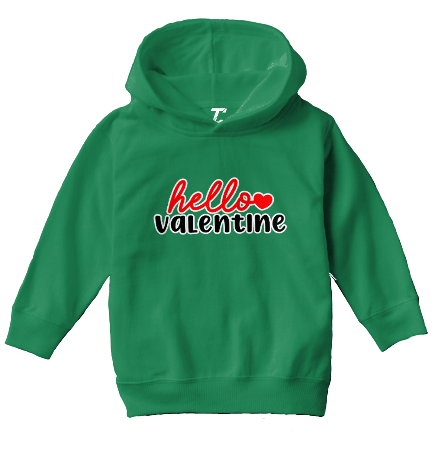 Hello Valentine - Valentine's Day Heart Love Adorable Toddler/Youth Hoodie - Picture 5 of 12