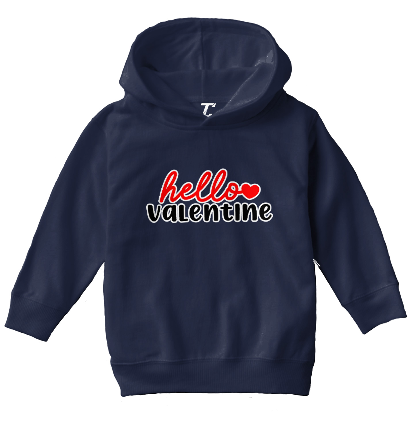 Hello Valentine - Valentine's Day Heart Love Adorable Toddler/Youth Hoodie - Picture 7 of 12