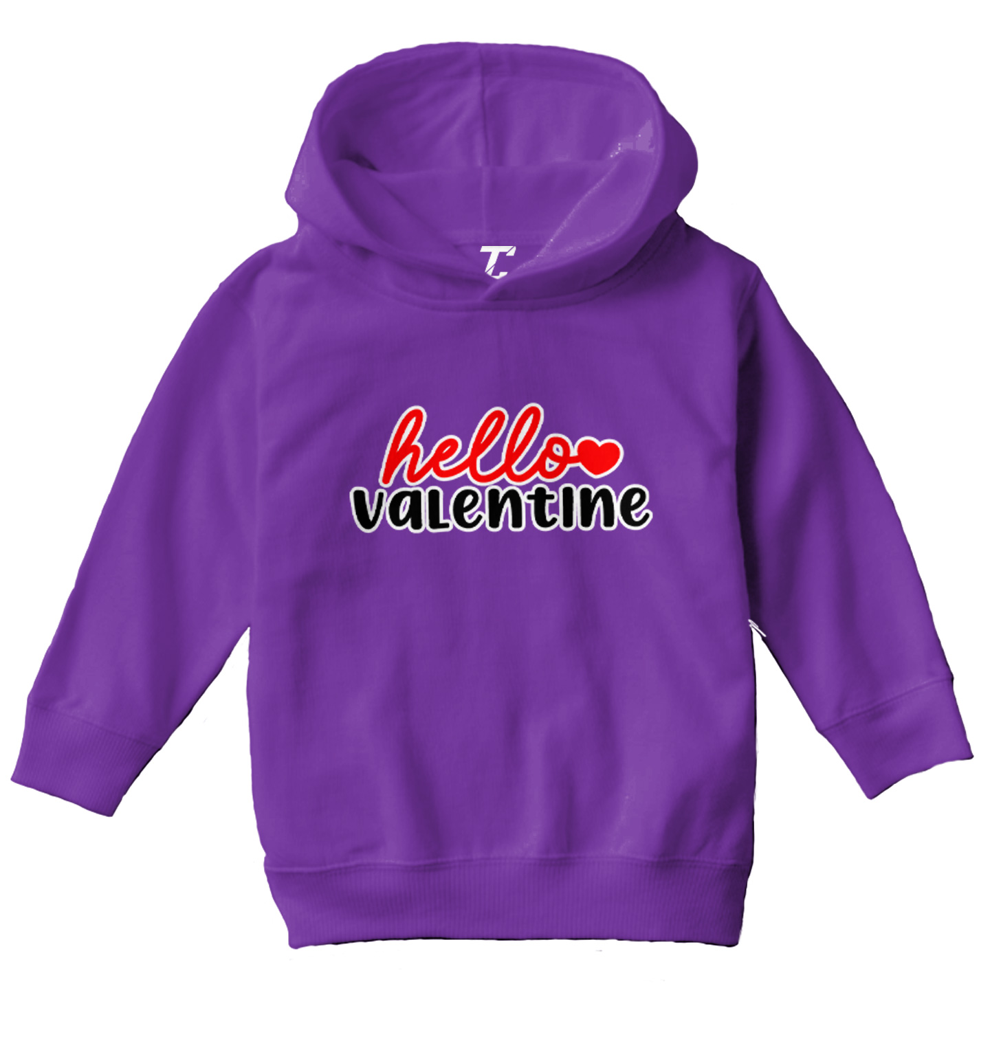 Hello Valentine - Valentine's Day Heart Love Adorable Toddler/Youth Hoodie - Picture 9 of 12