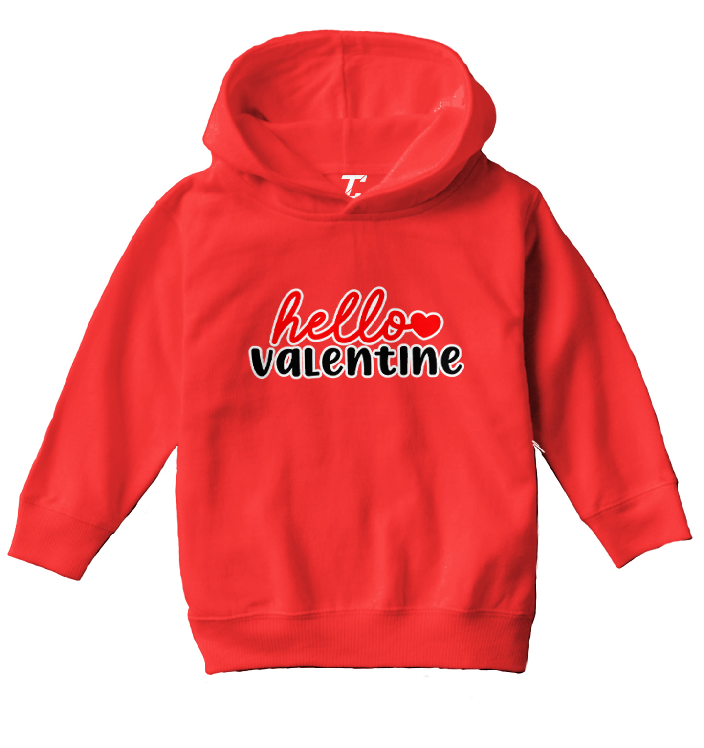 Hello Valentine - Valentine's Day Heart Love Adorable Toddler/Youth Hoodie - Picture 10 of 12