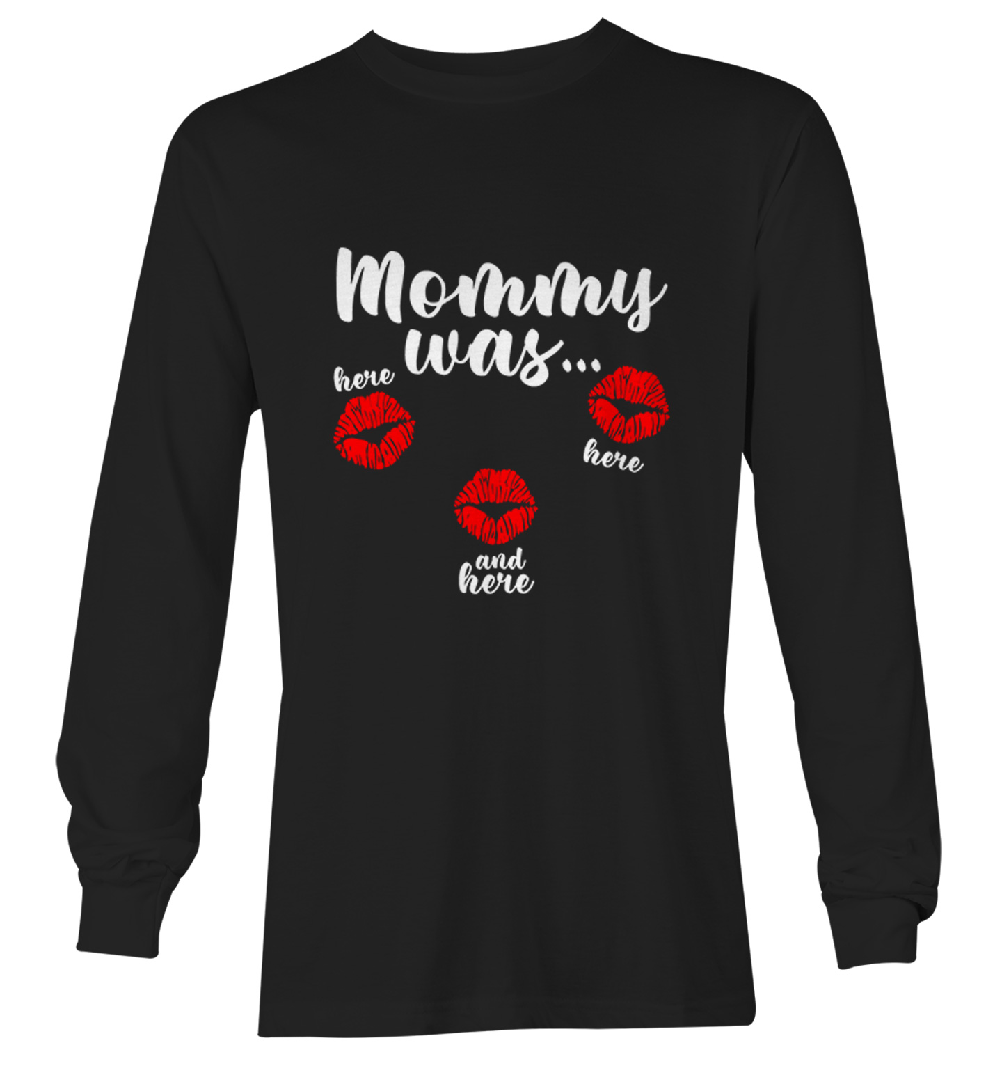 Mommy Was Here Here And Here - Valentine's Day Kisses Youth T-Shirt - Picture 13 of 20