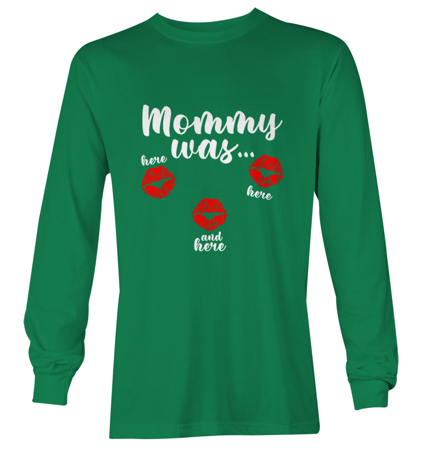 Mommy Was Here Here And Here - Valentine's Day Kisses Youth T-Shirt - Picture 15 of 20