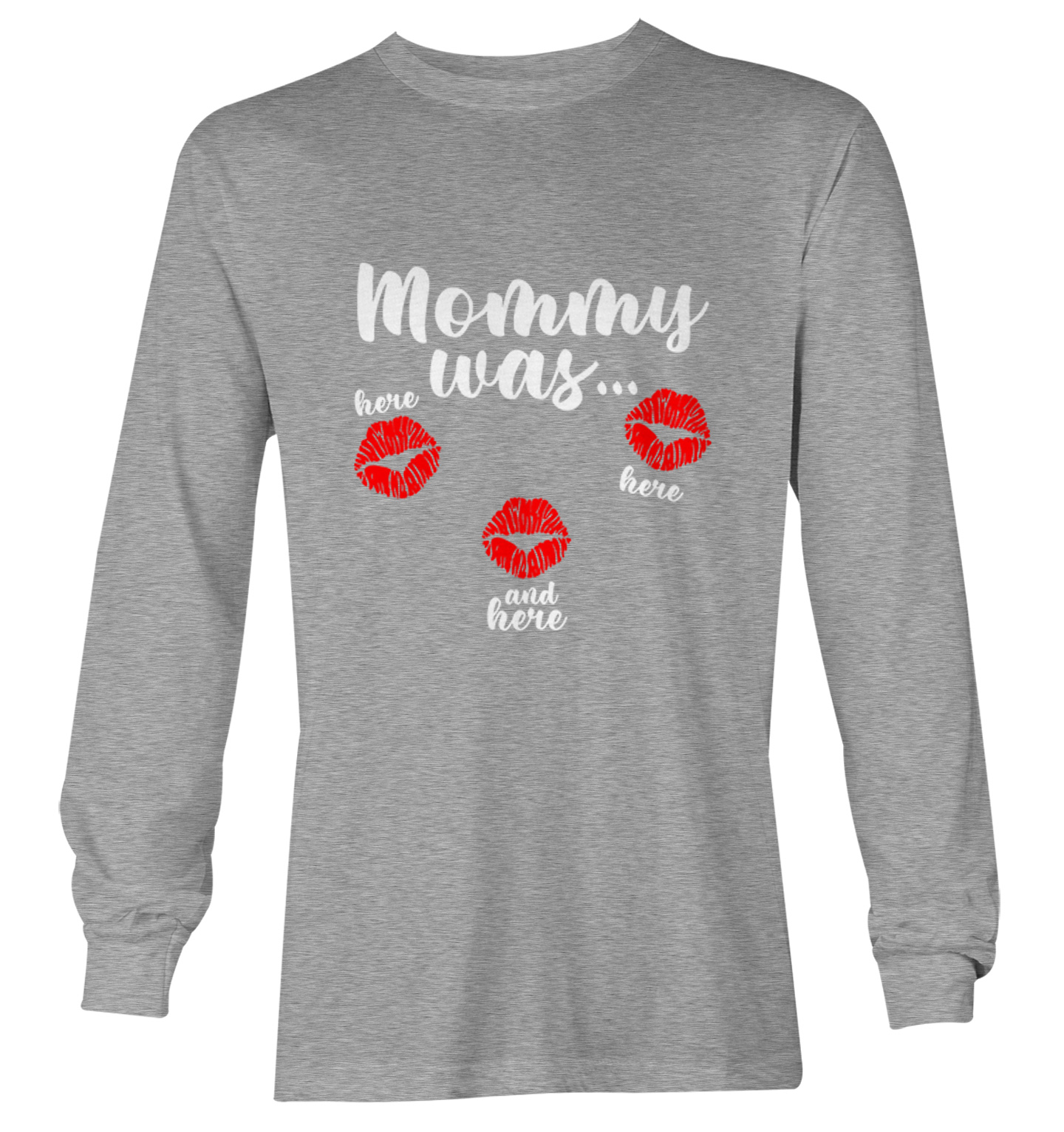 Mommy Was Here Here And Here - Valentine's Day Kisses Youth T-Shirt - Picture 16 of 20