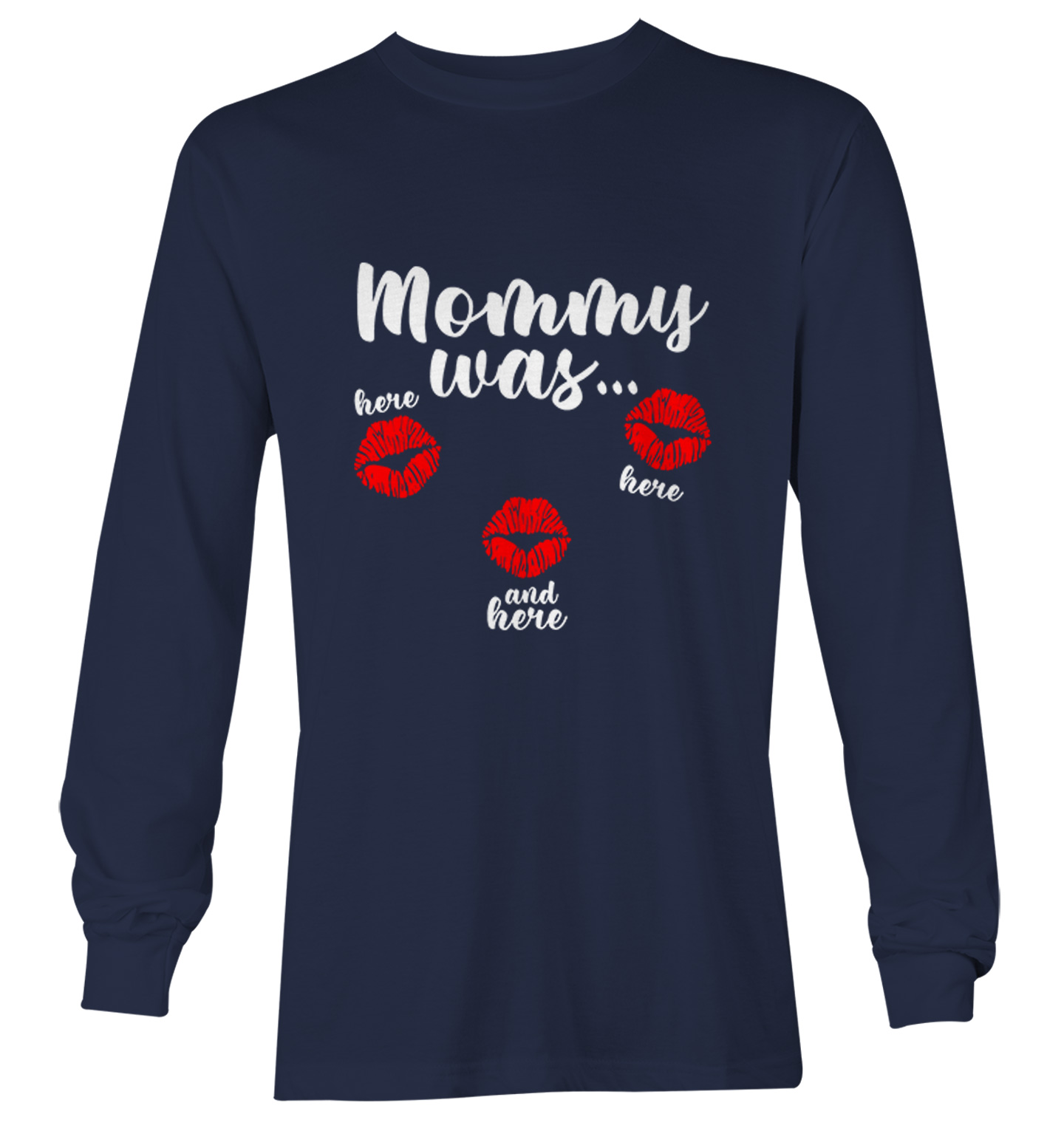 Mommy Was Here Here And Here - Valentine's Day Kisses Youth T-Shirt - Picture 17 of 20