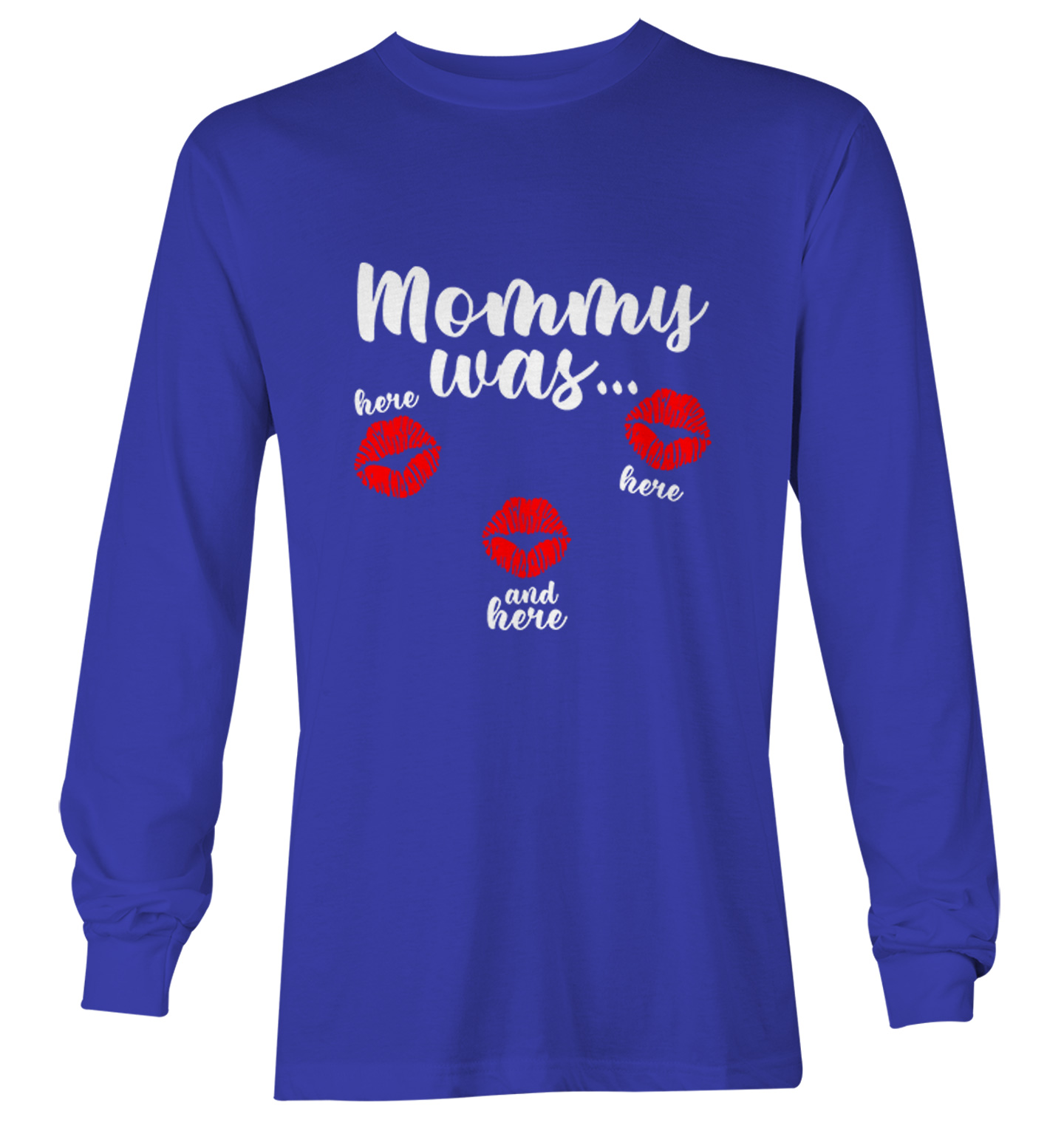 Mommy Was Here Here And Here - Valentine's Day Kisses Youth T-Shirt - Picture 20 of 20