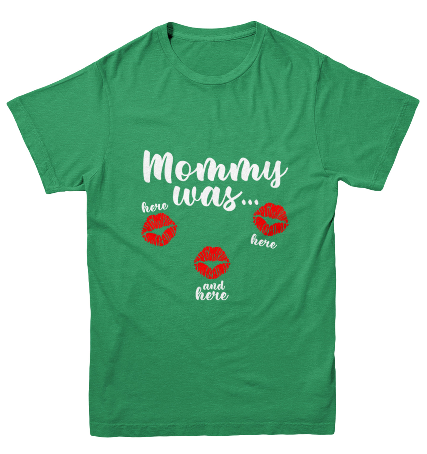 Mommy Was Here Here And Here - Valentine's Day Kisses Youth T-Shirt - Picture 4 of 20
