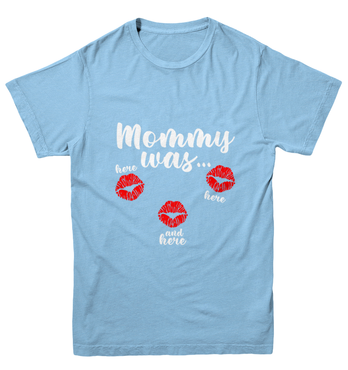 Mommy Was Here Here And Here - Valentine's Day Kisses Youth T-Shirt - Picture 5 of 20