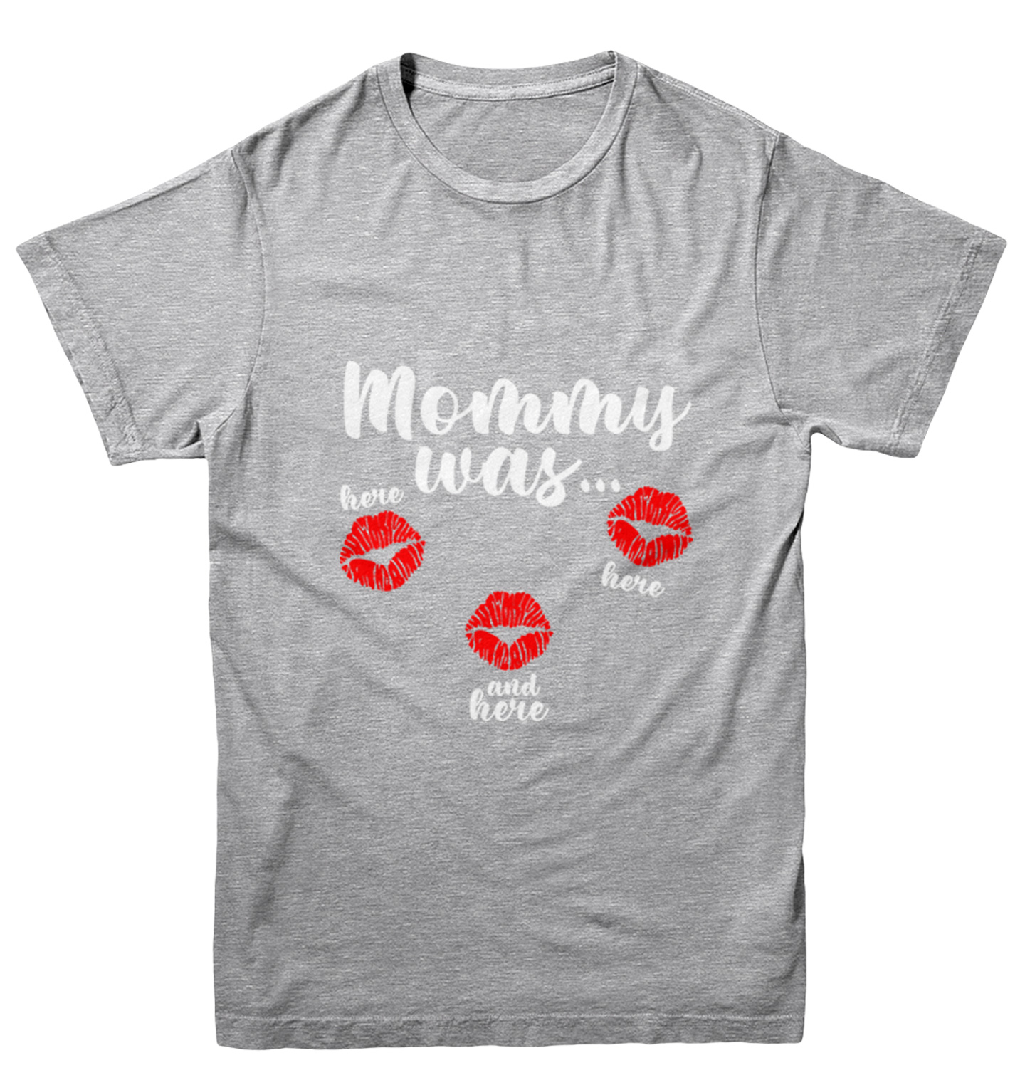 Mommy Was Here Here And Here - Valentine's Day Kisses Youth T-Shirt - Picture 6 of 20