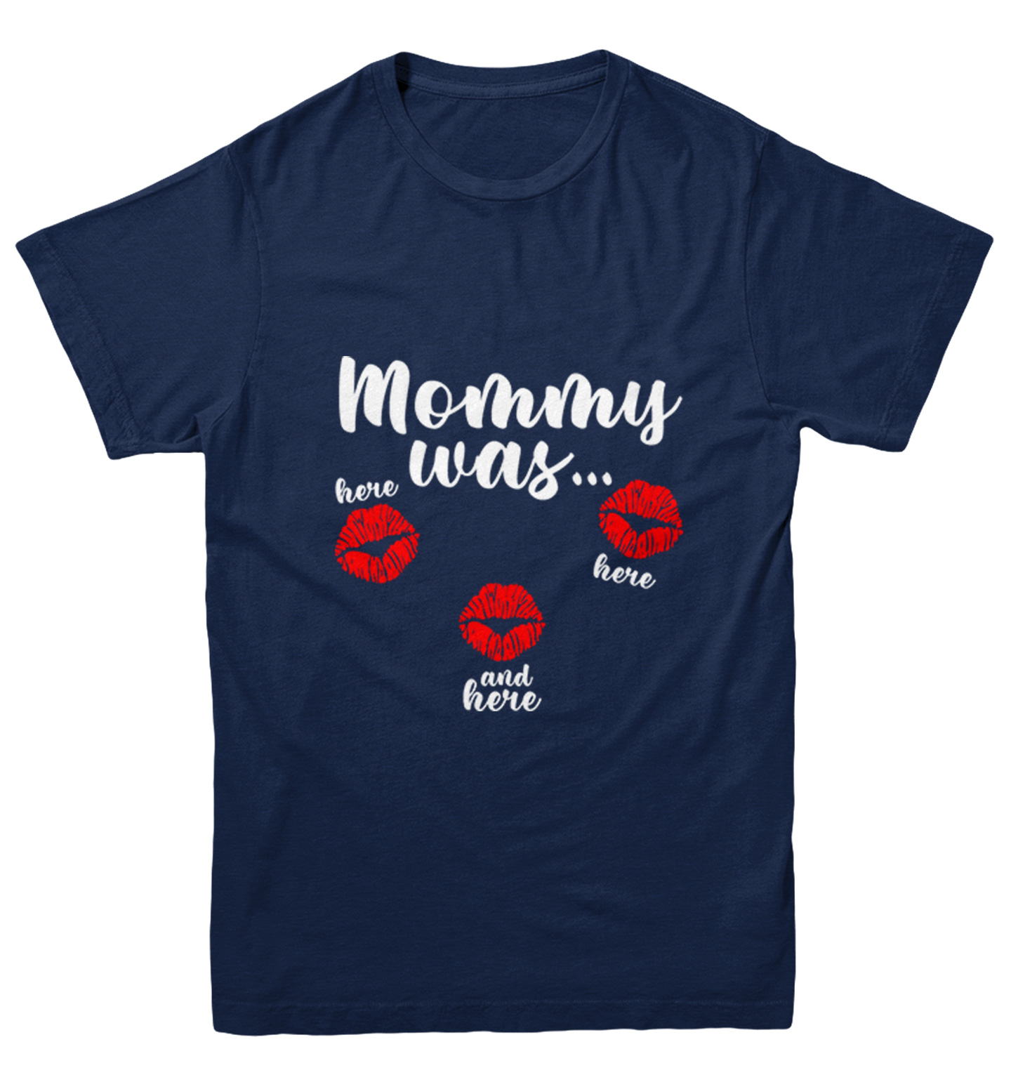Mommy Was Here Here And Here - Valentine's Day Kisses Youth T-Shirt - Picture 7 of 20