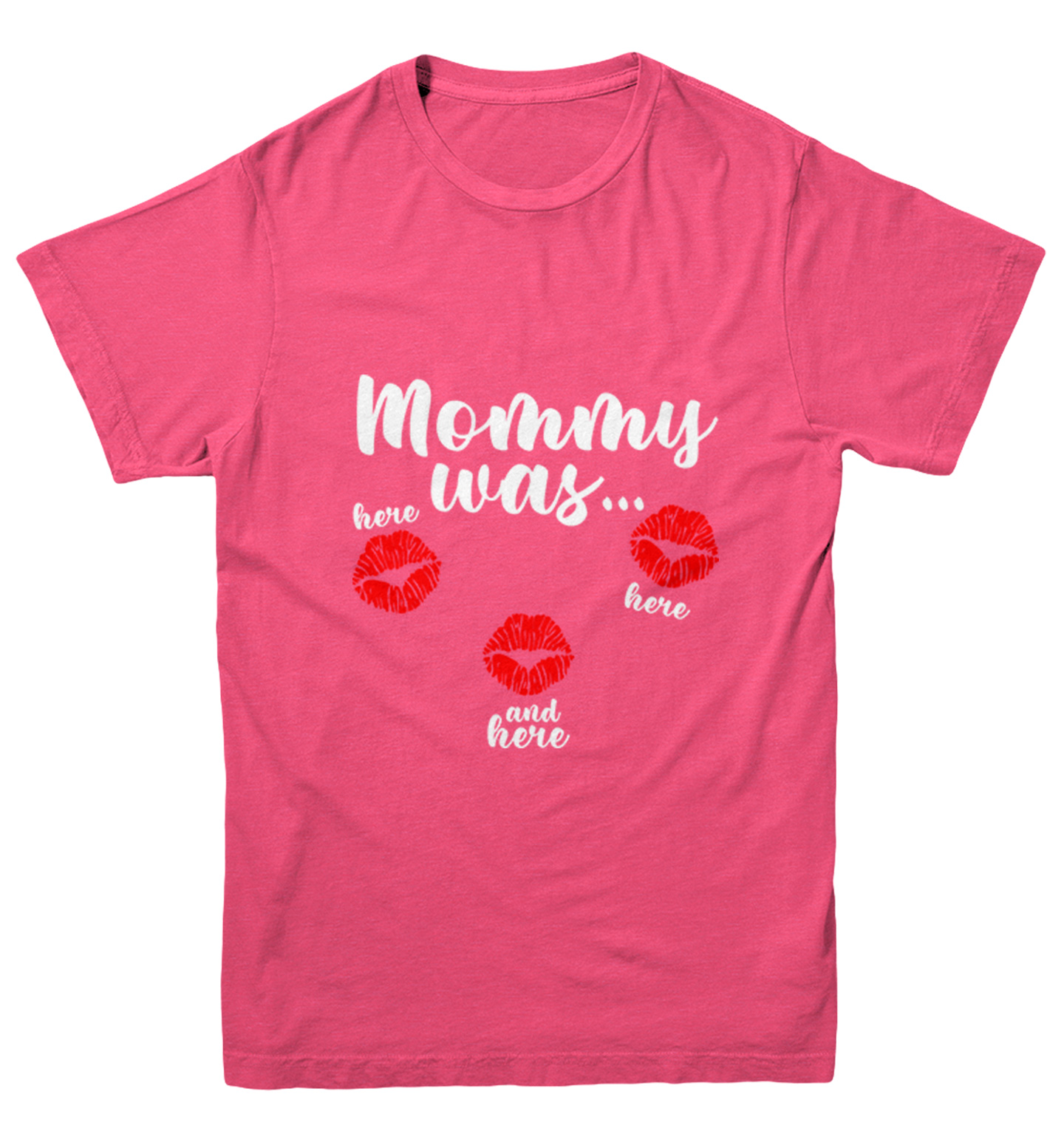 Mommy Was Here Here And Here - Valentine's Day Kisses Youth T-Shirt - Picture 9 of 20