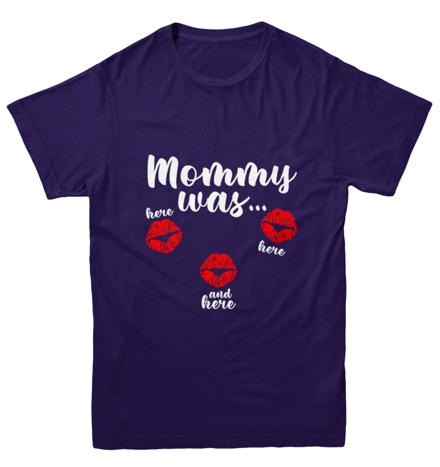 Mommy Was Here Here And Here - Valentine's Day Kisses Youth T-Shirt - Picture 10 of 20