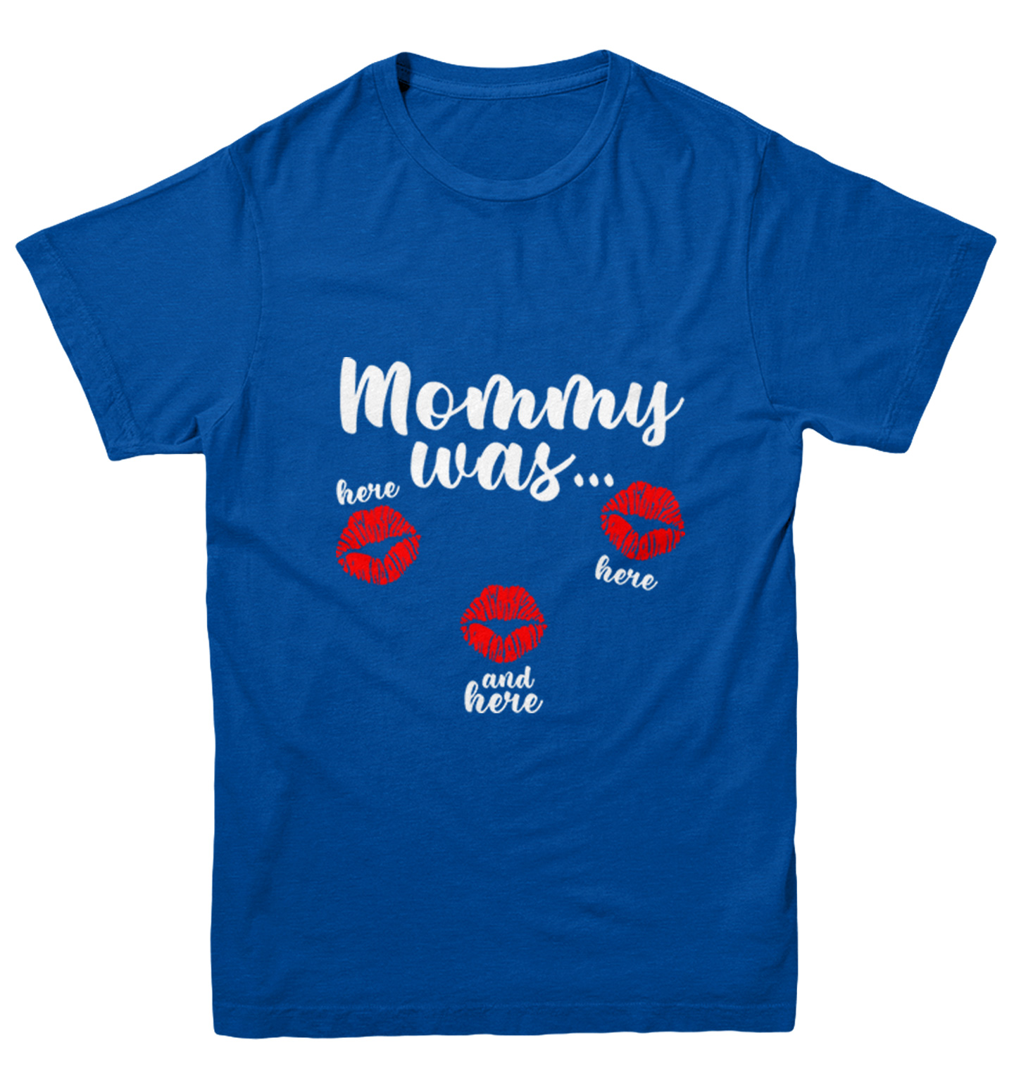 Mommy Was Here Here And Here - Valentine's Day Kisses Youth T-Shirt - Picture 12 of 20