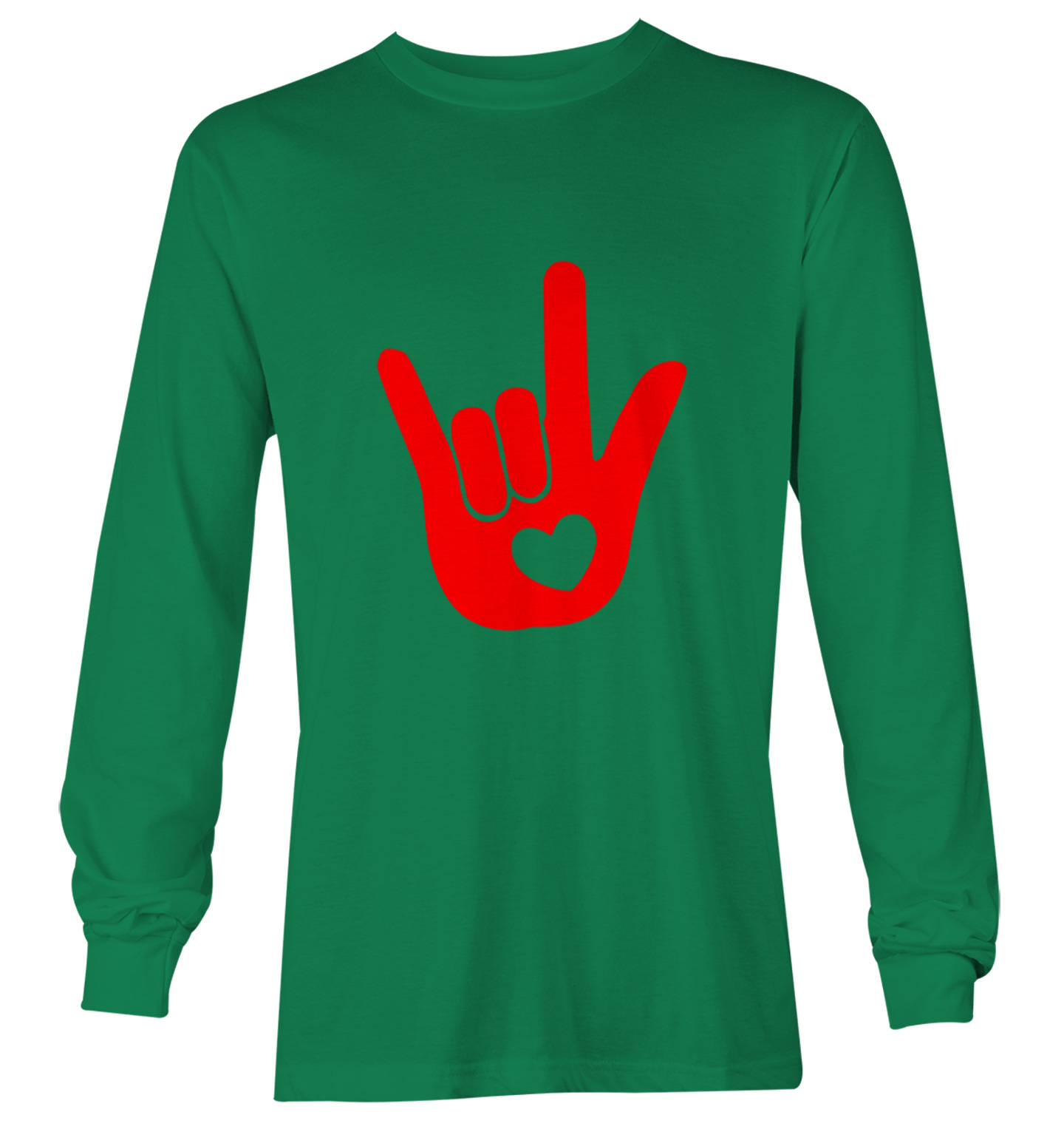 I Love You Sign Language Hand - Heart Valentine's Day Youth T-Shirt - Picture 15 of 20