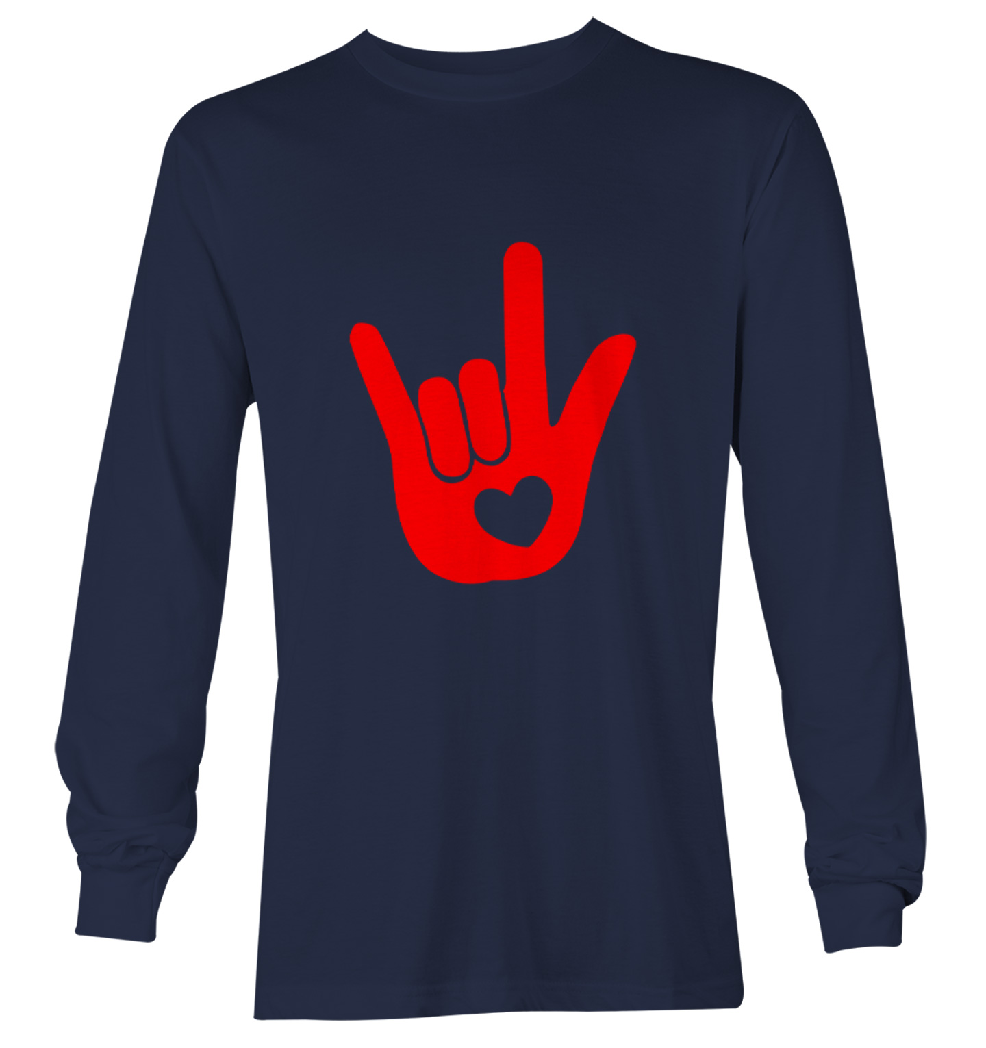 I Love You Sign Language Hand - Heart Valentine's Day Youth T-Shirt - Picture 17 of 20