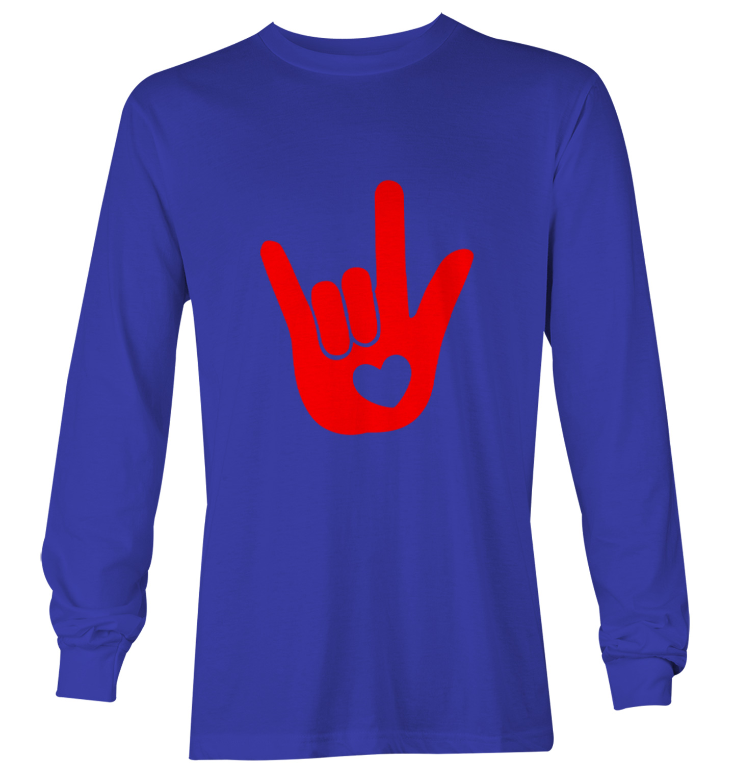 I Love You Sign Language Hand - Heart Valentine's Day Youth T-Shirt - Picture 20 of 20