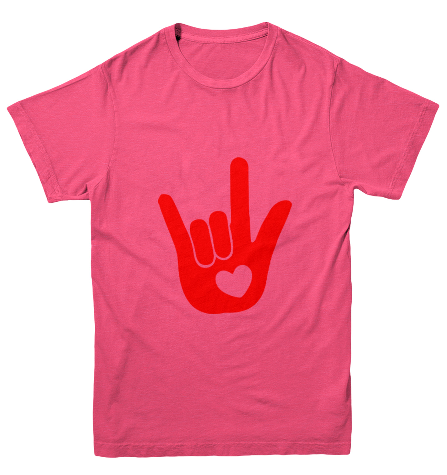 I Love You Sign Language Hand - Heart Valentine's Day Youth T-Shirt - Picture 9 of 20