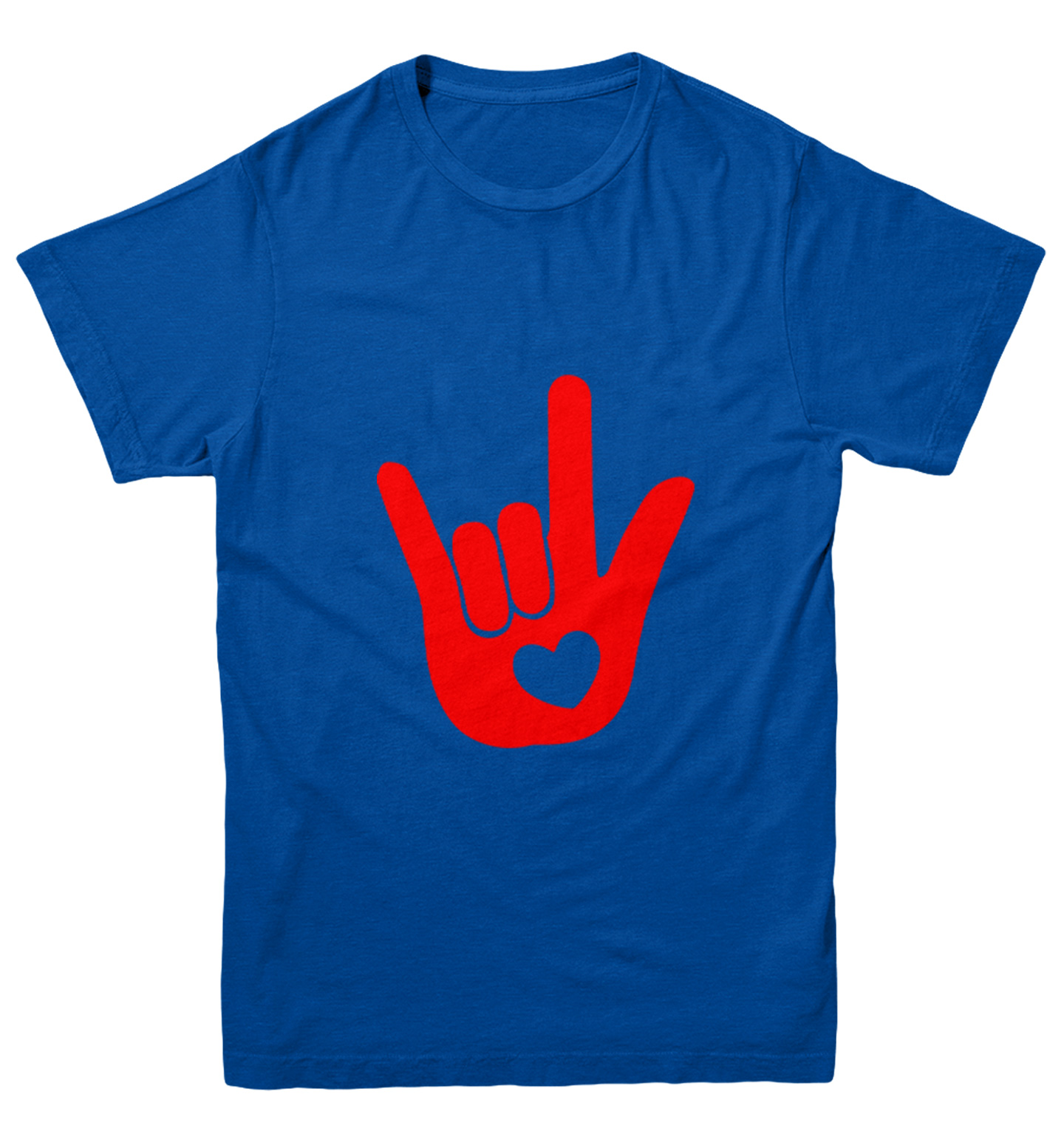 I Love You Sign Language Hand - Heart Valentine's Day Youth T-Shirt - Picture 12 of 20