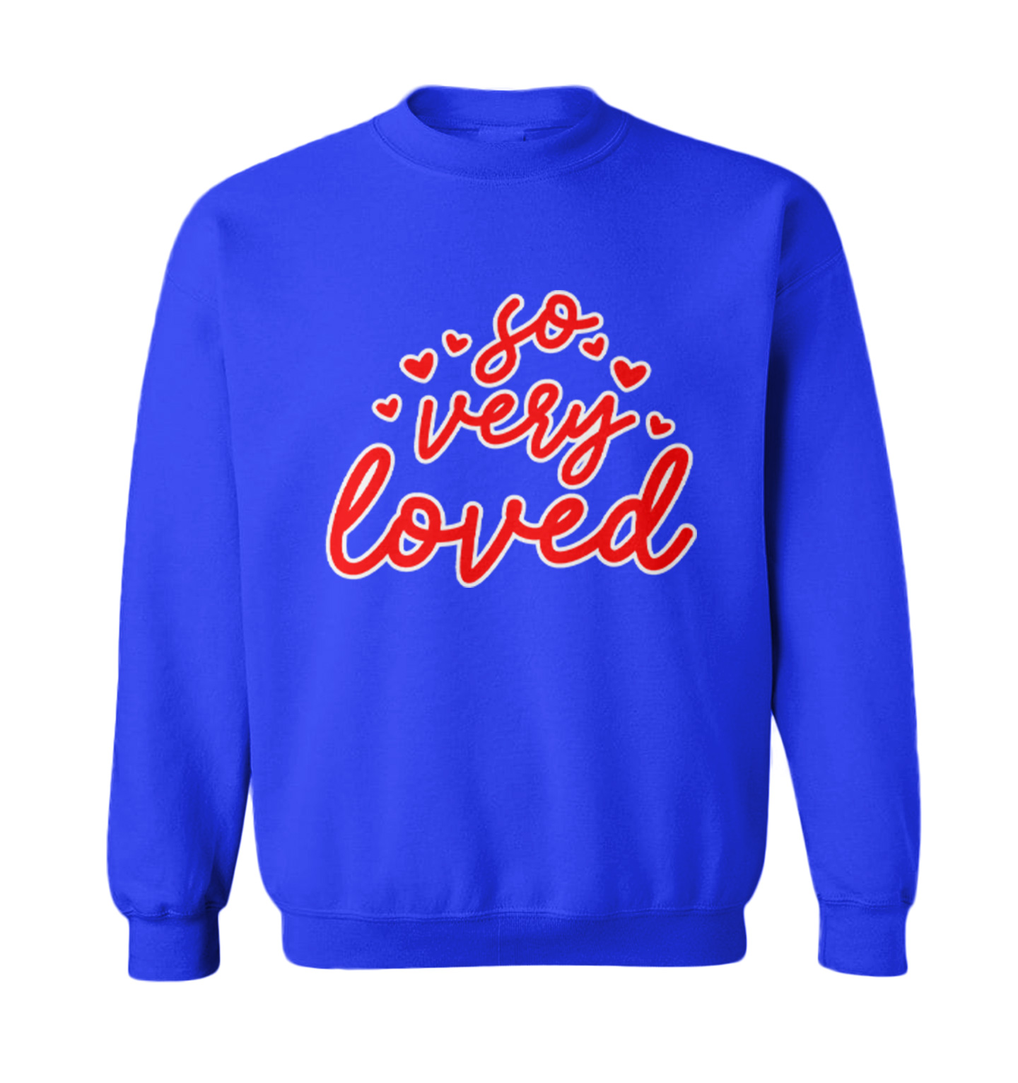 So Very Loved - Valentine's Day Adore Love Heart Child Toddler Crewneck Sweater - Picture 8 of 8