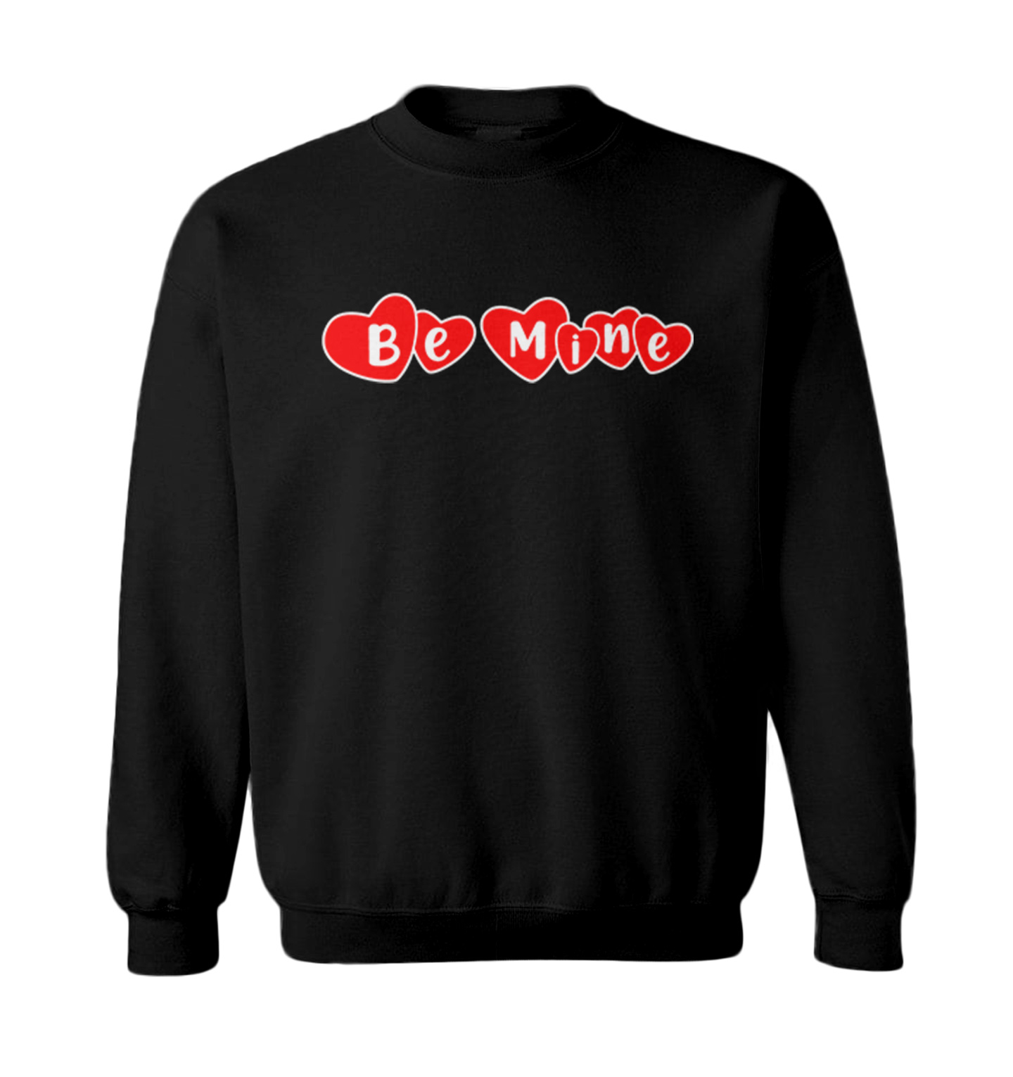 Be Mine - Hearts Candy Sweet Kiss Valentine's Day Love Toddler Crewneck Sweater - Picture 2 of 8