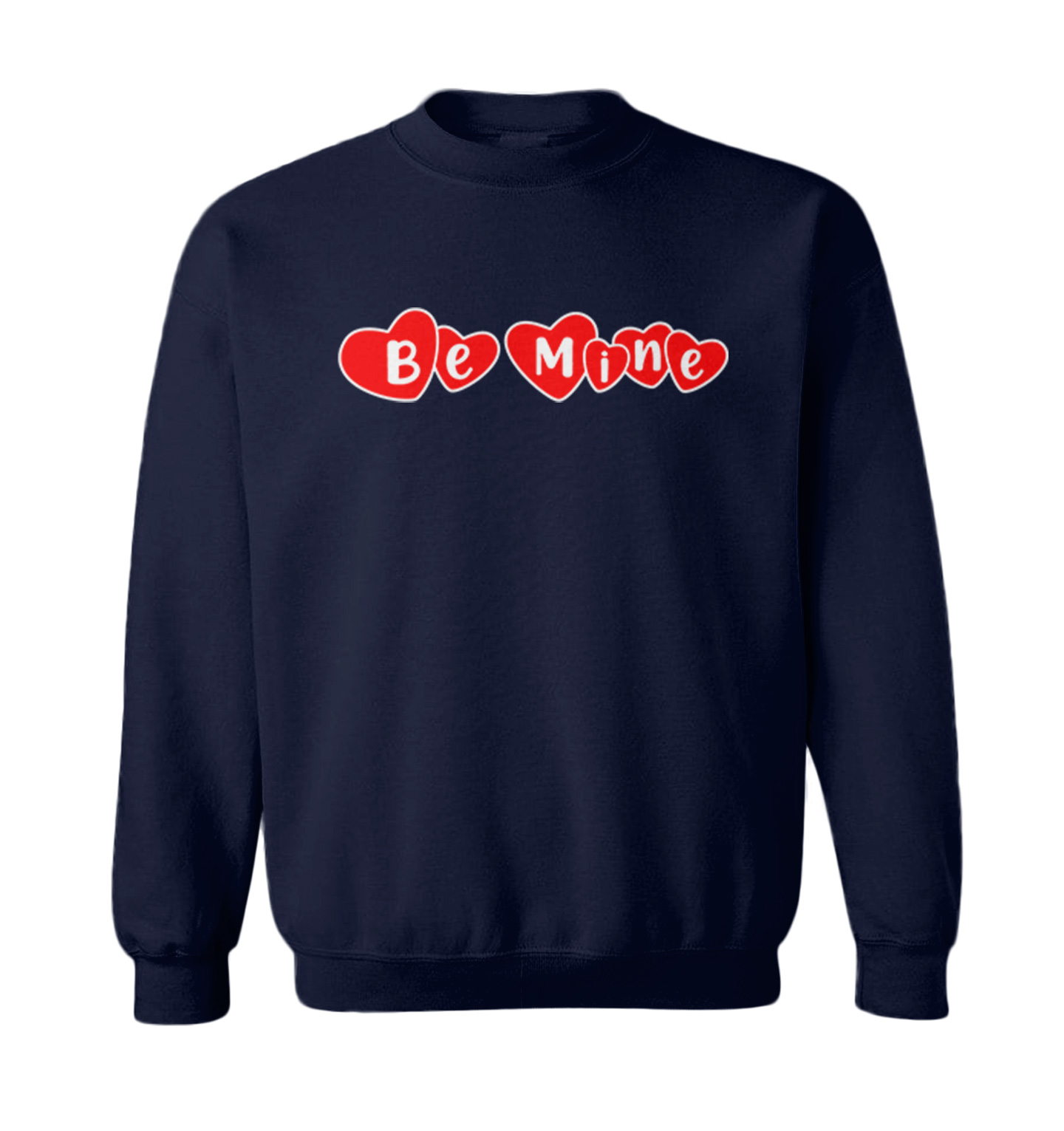 Be Mine - Hearts Candy Sweet Kiss Valentine's Day Love Toddler Crewneck Sweater - Picture 5 of 8